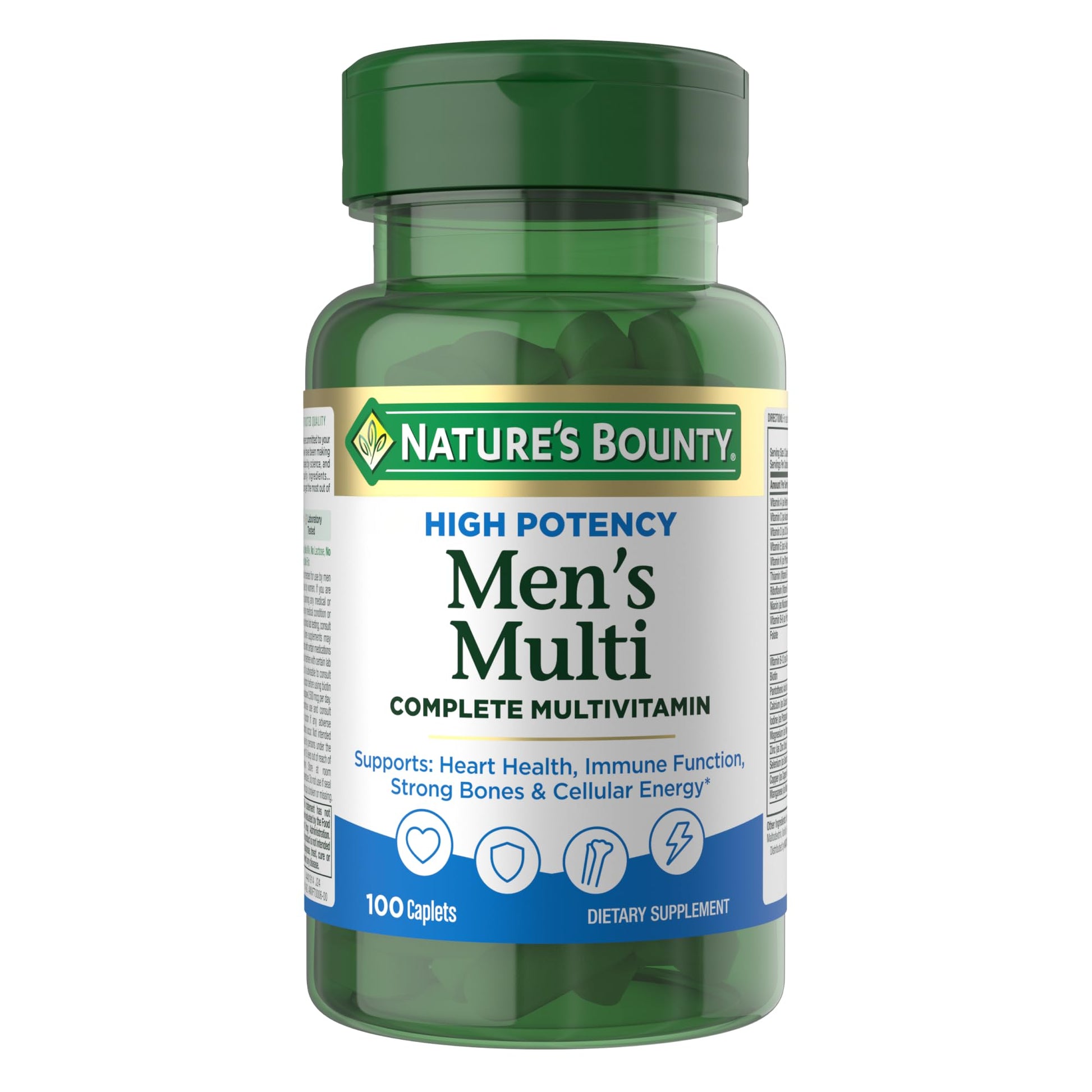 Nature's Bounty High Potency Men’s Complete Multivitamin Capsule, 100 Capsules