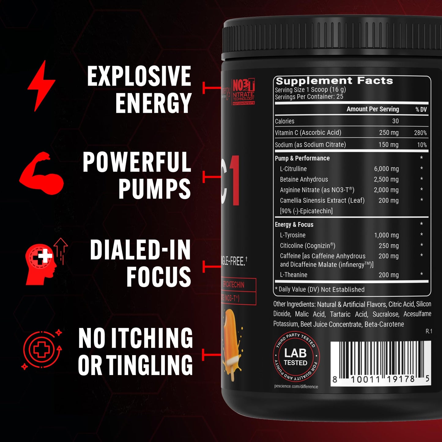 PEScience Prolific-1 Pre Workout Powder 14.1 Ounce