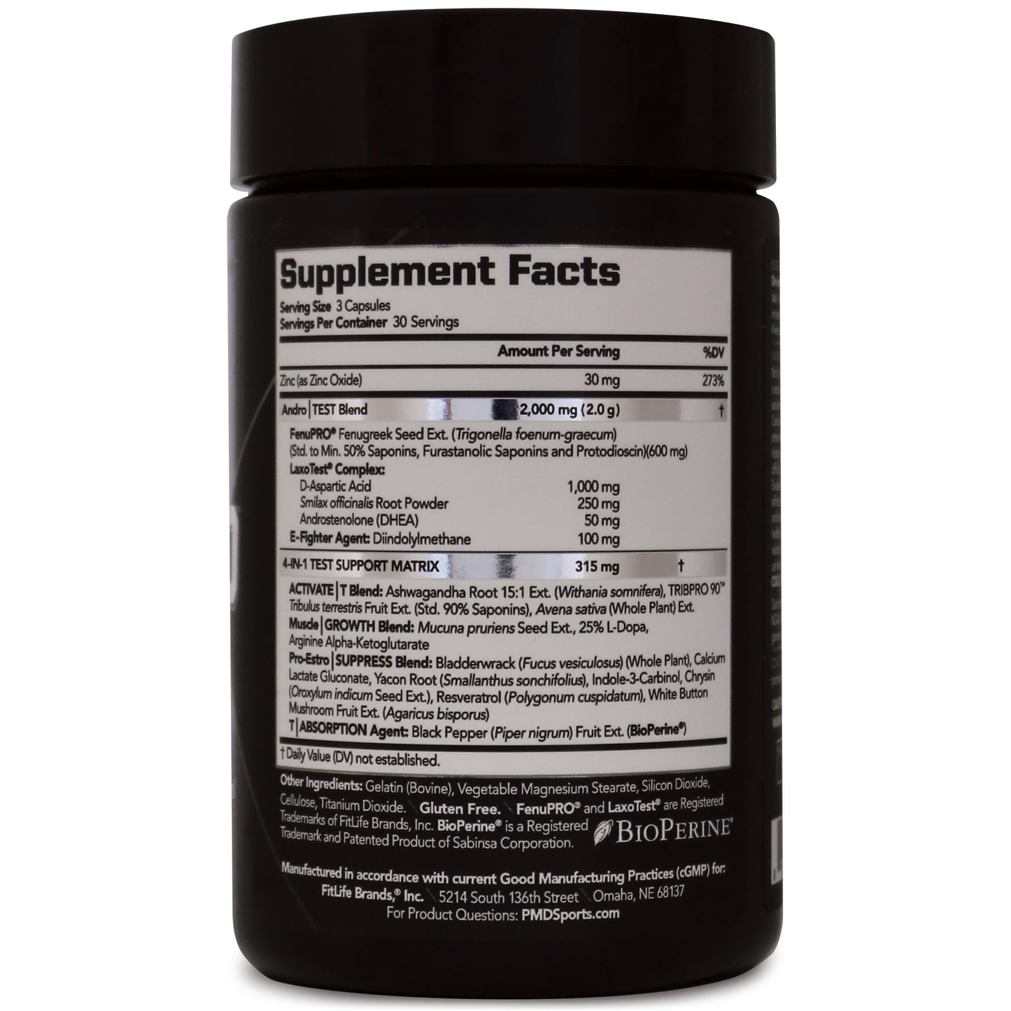 PMD Sports Methyl Andro with DHEA Capsules, 90 Count
