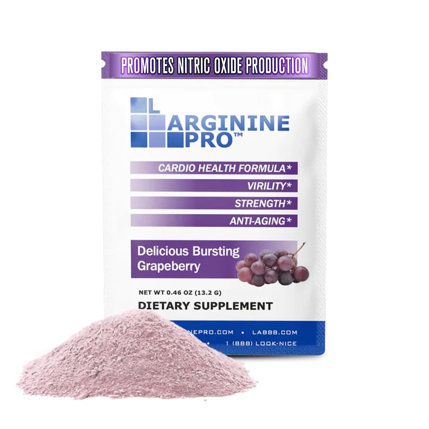 L-ARGININE PRO Supplement Powder, 30 Packets