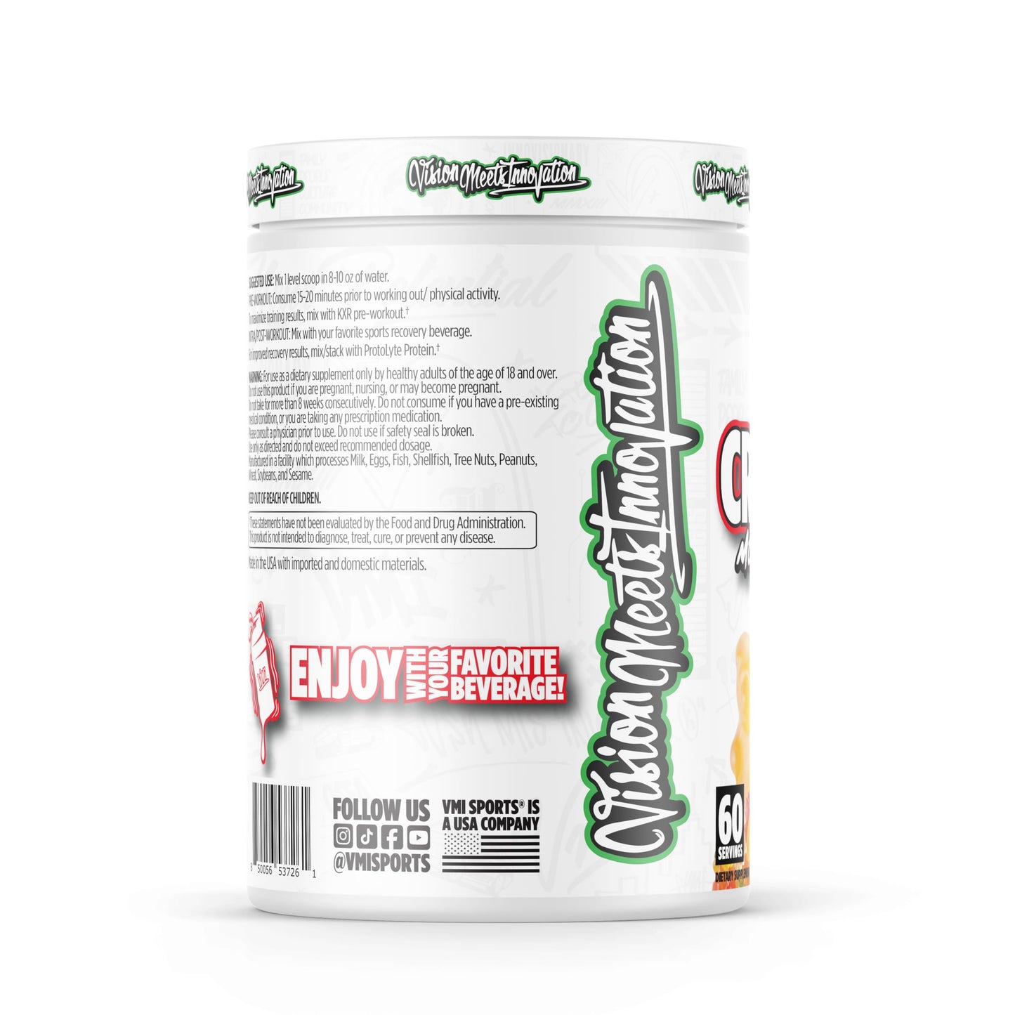 VMI Sports Creatine Monohydrate Powder 60 Servings