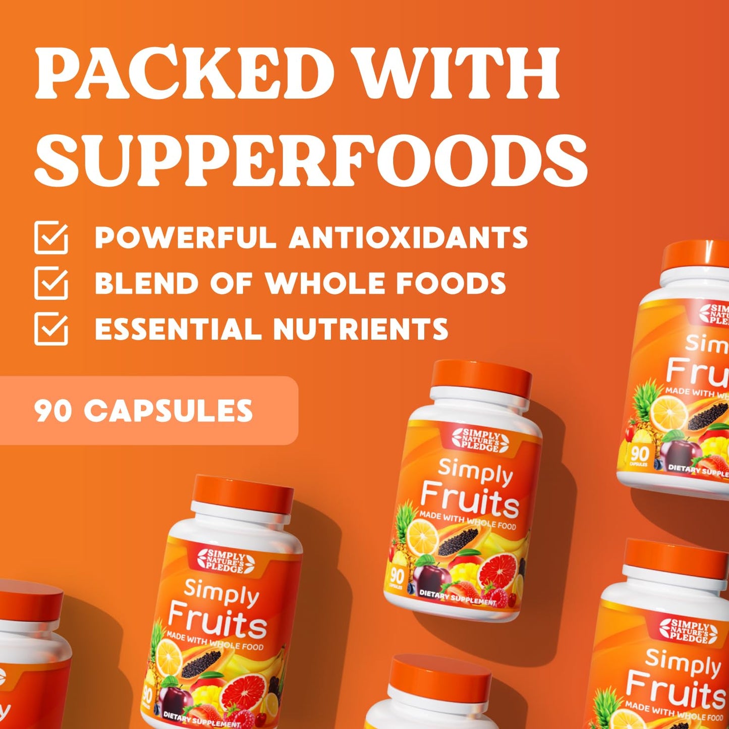 Simply Nature's Pledge 90 Fruit Capsules 270 Count