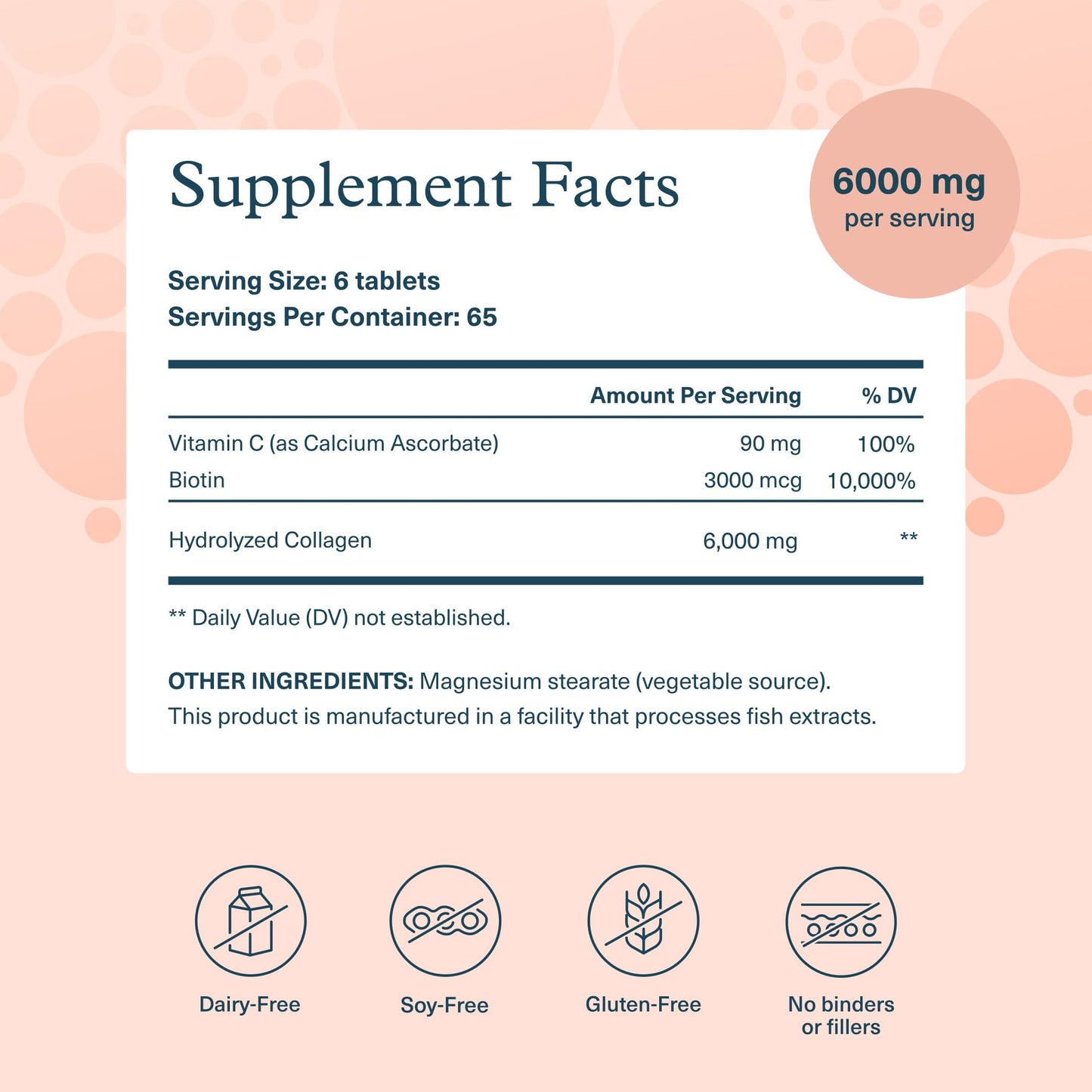 Youtheory Collagen + Biotin 390 Tablets