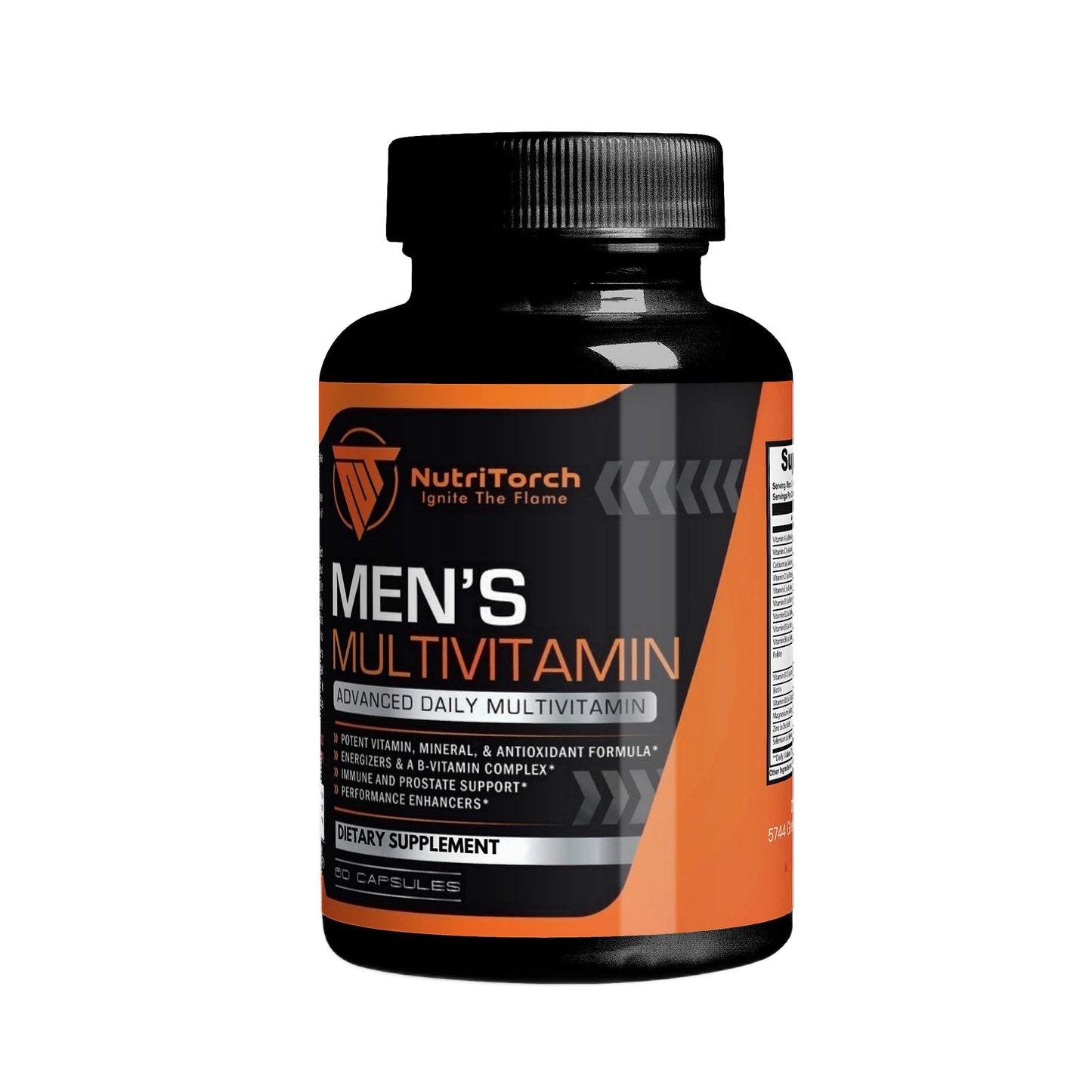 NutriTorch Multivitamin for Men – Adult Dietary Supplement with Vitamins A, C & D, Minerals & Antioxidants for Immune Support, Increased Energy & Mental Alertness Capsule 60 Count