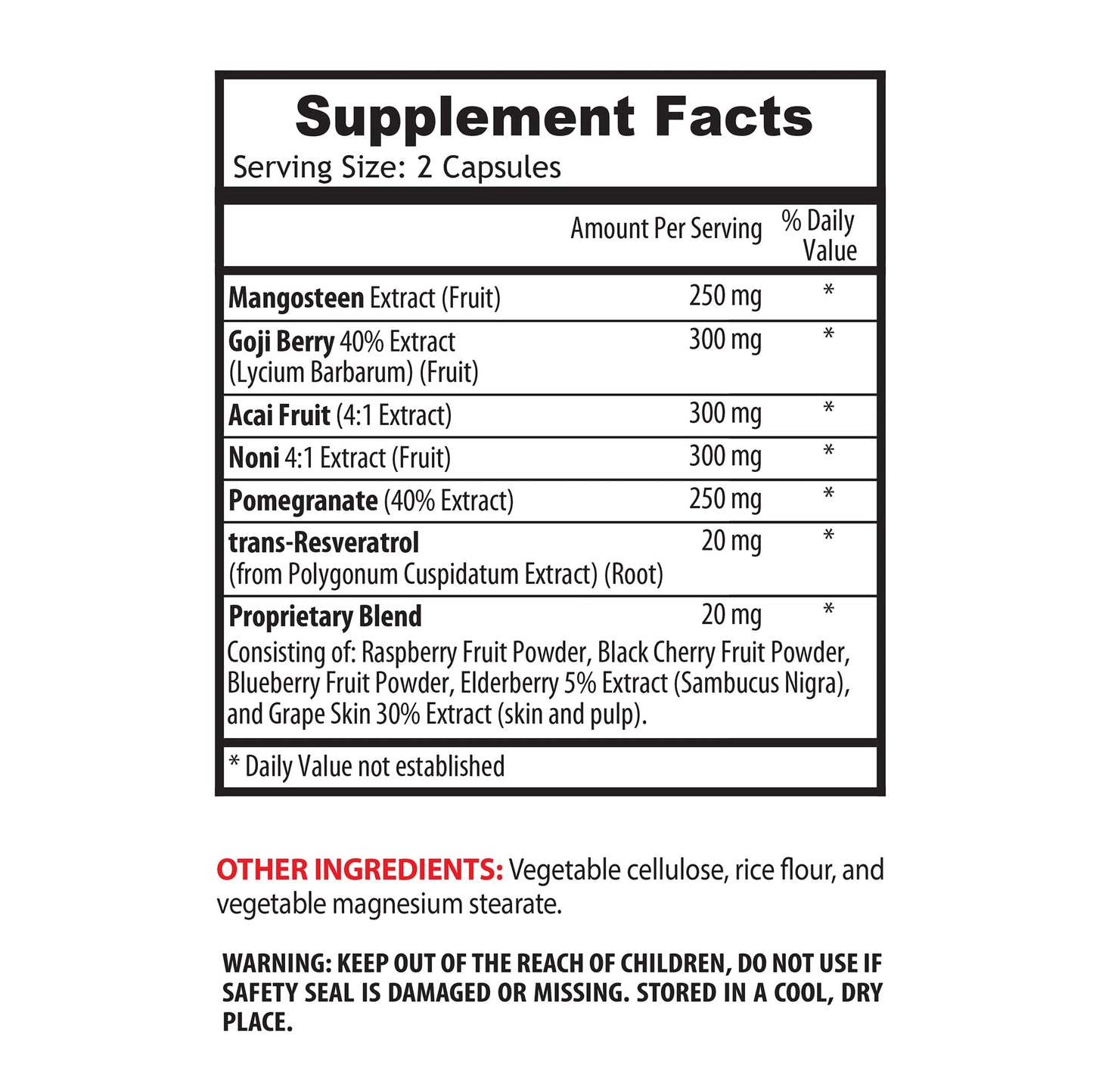 VIP VITAMINS Mangosteen Capsule 60 Capsules