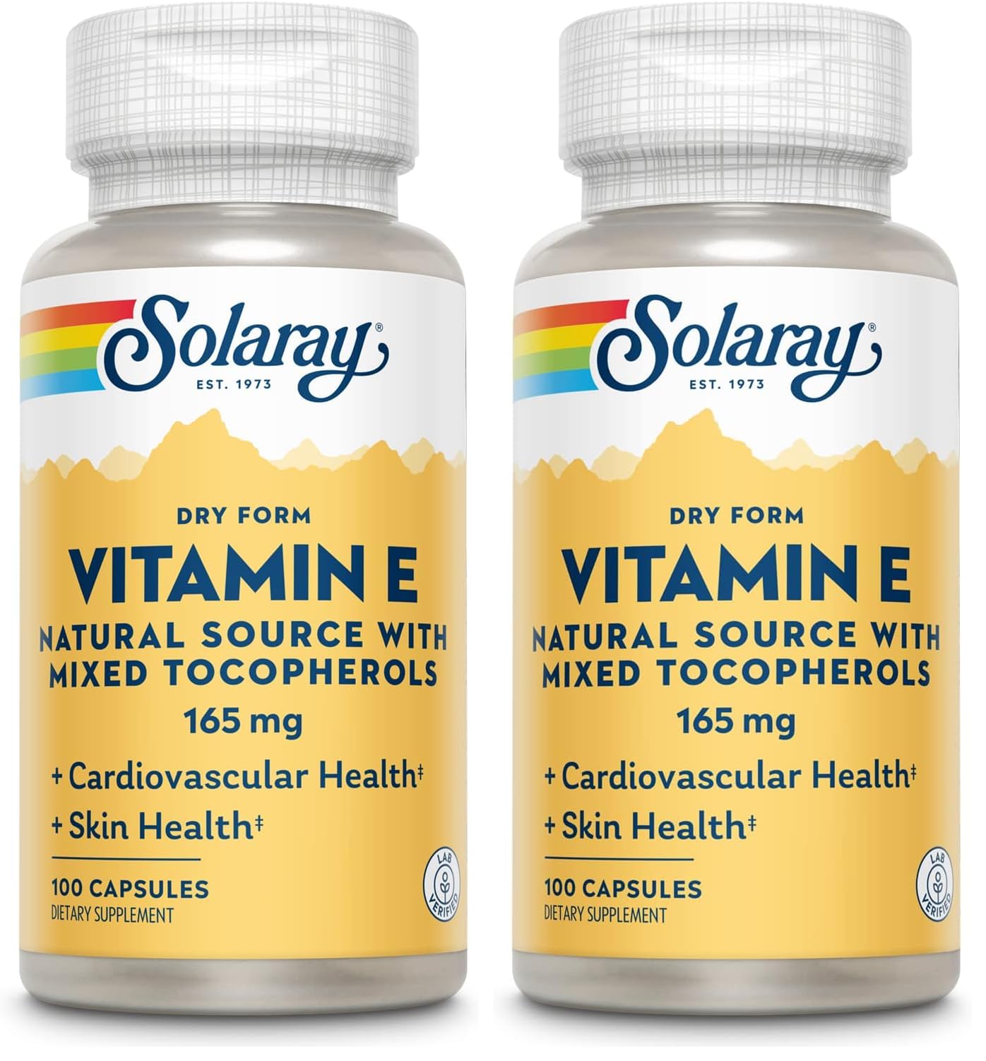 SOLARAY Vitamin E with Mixed Tocopherols Capsules 200 Count