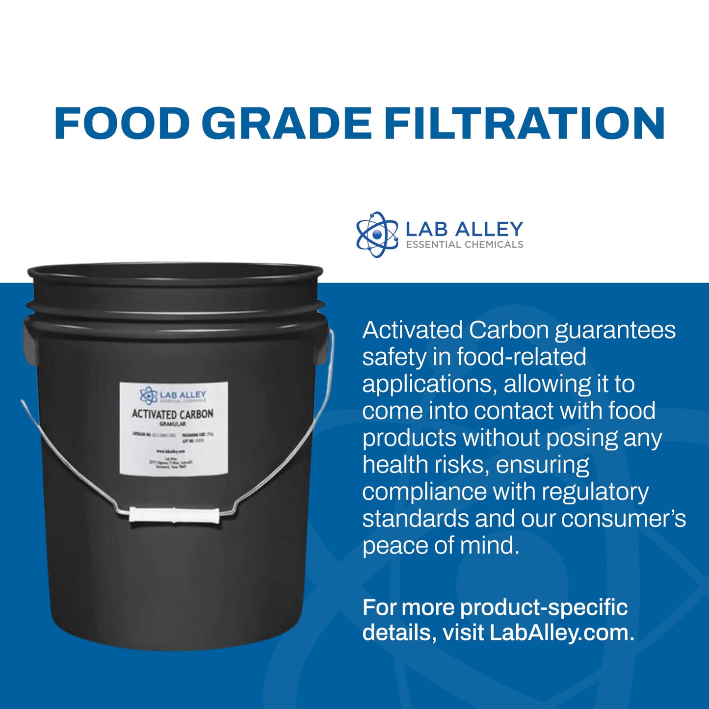 Lab Alley Activated Carbon Powder, 25 Kilograms