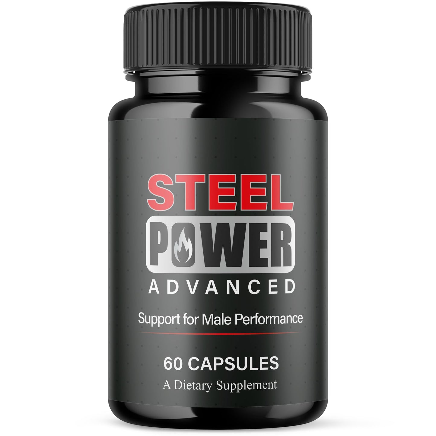 Flex University SteelPower Maximum Strength Men's Health and Wellness Support Multivitamin Capsules, 60 Capsules