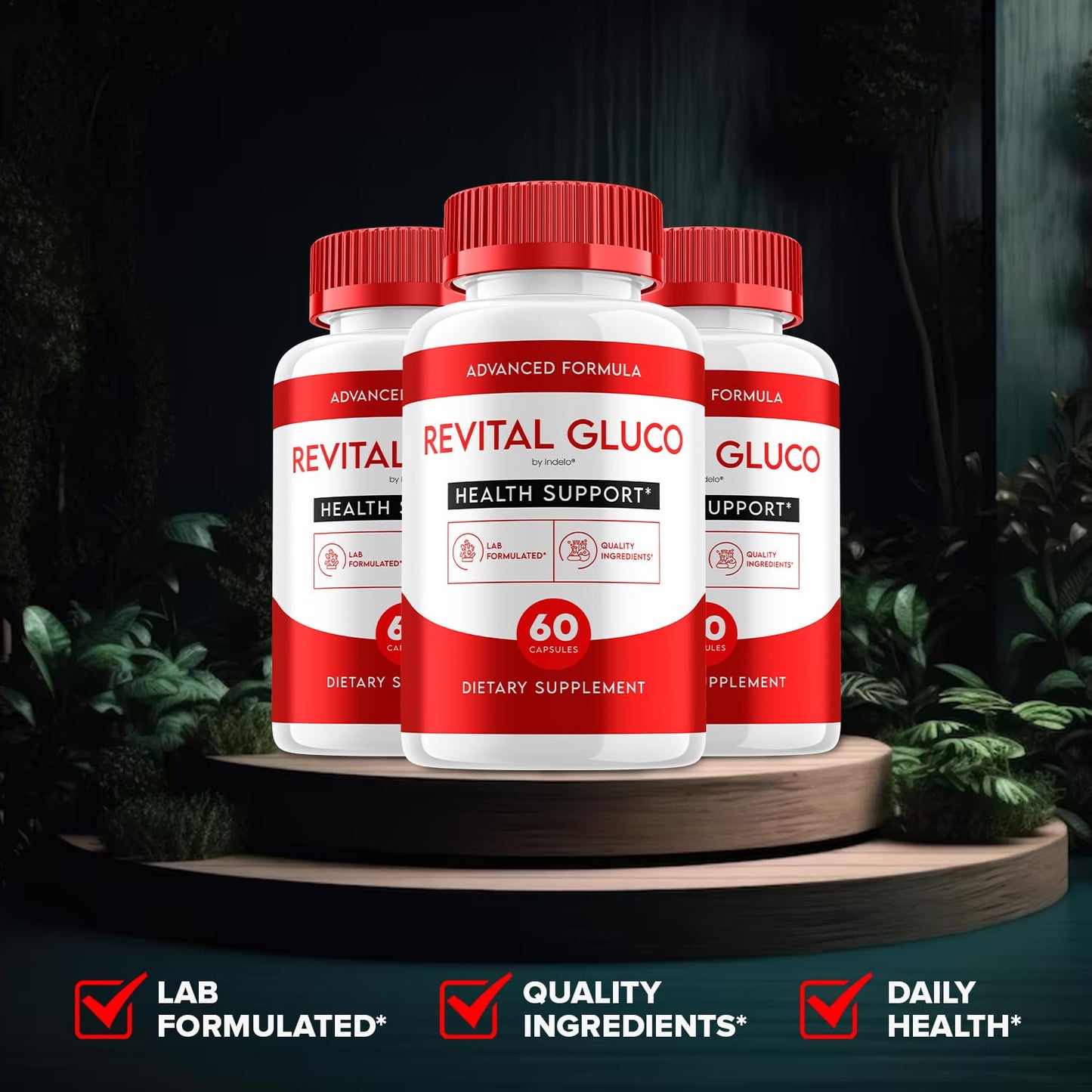 Indelo Revital Gluco Capsules 300 Capsules