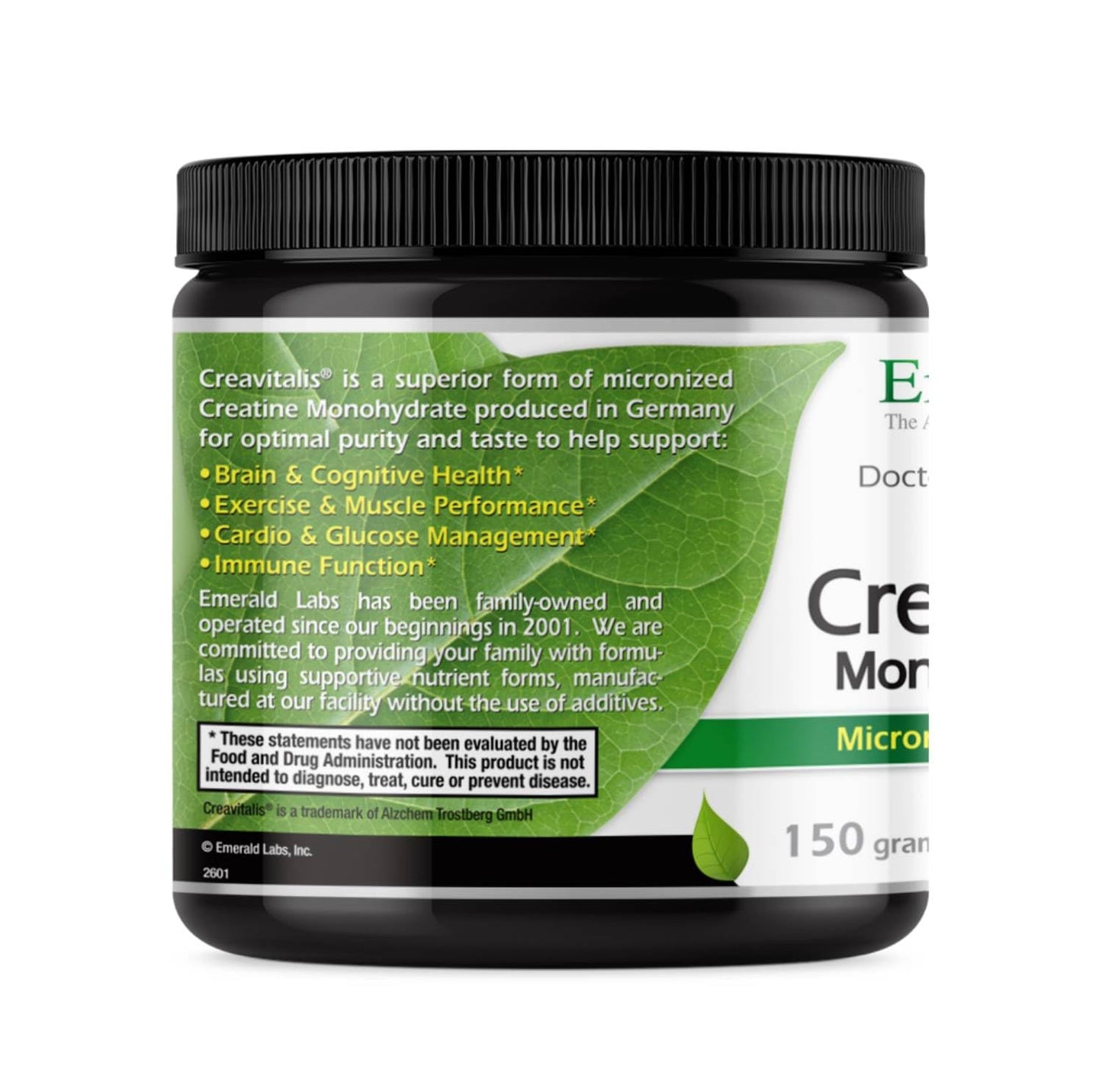 Emerald Laboratories German Creatine Monohydrate Micronized Powder - 5.29 Ounce