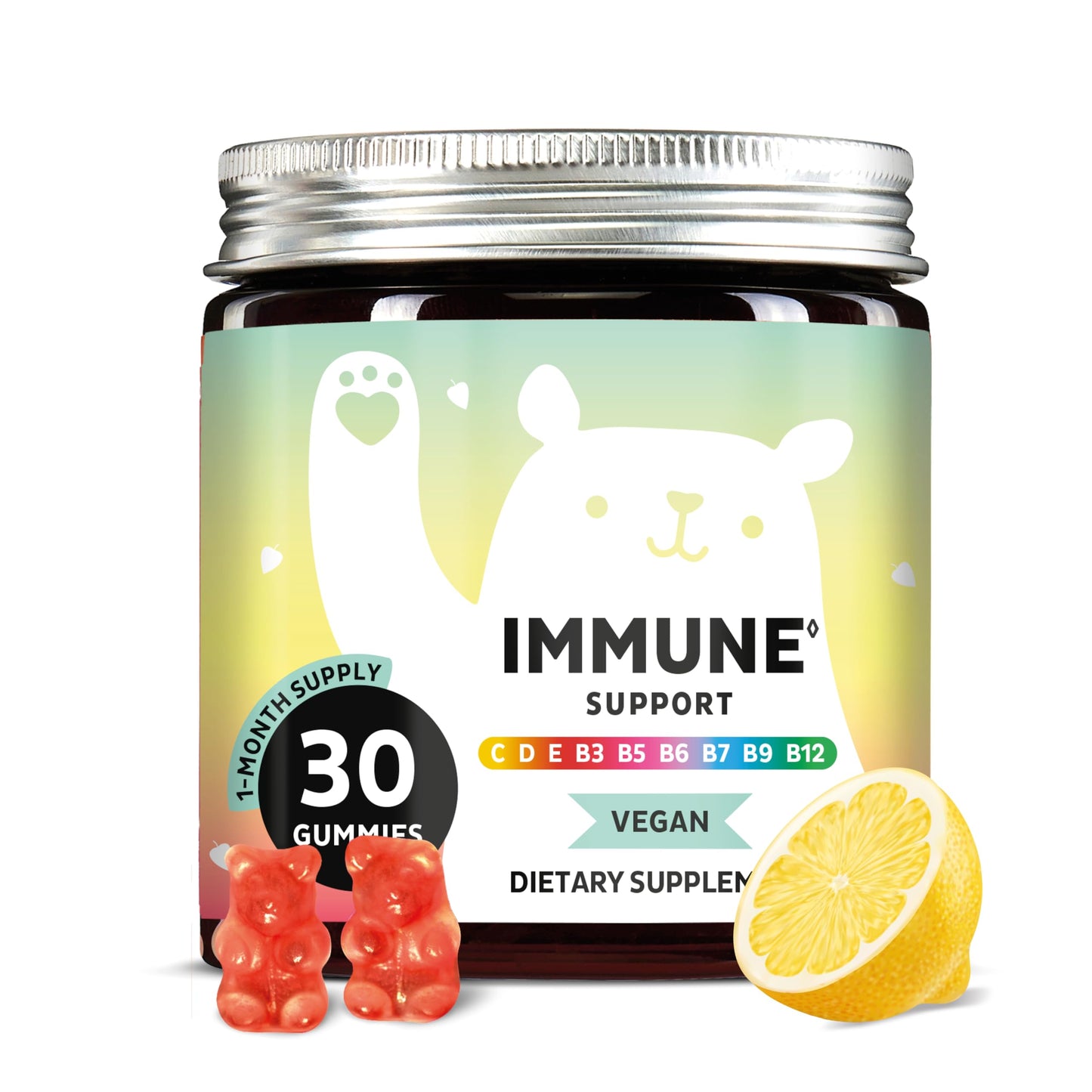 Bears with Benefits Immune Support Gummies with Vitamins C, D, B6 & Zinc 30 Count