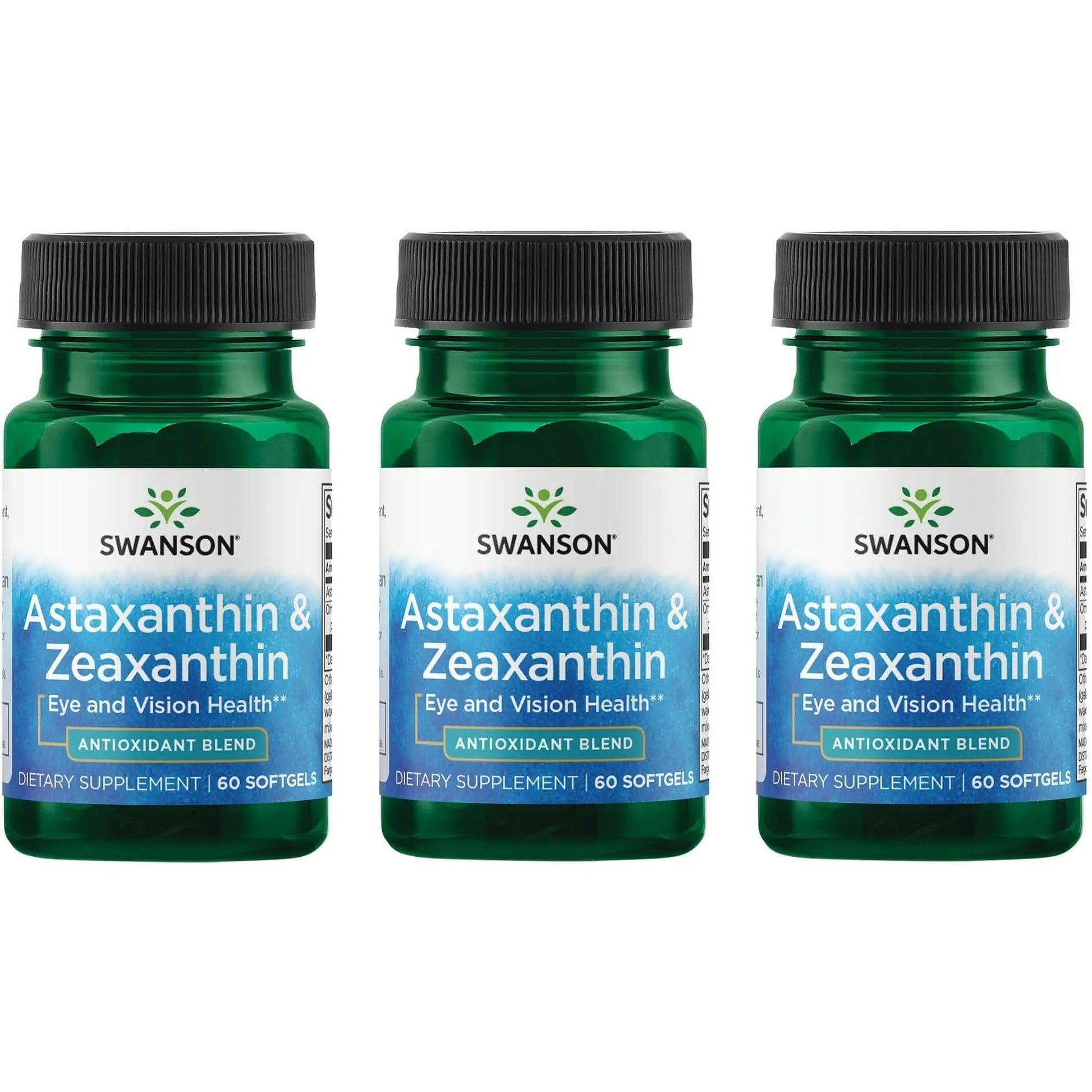 Swanson Astaxanthin & Zeaxanthin Eye Health Supplement Softgels 60