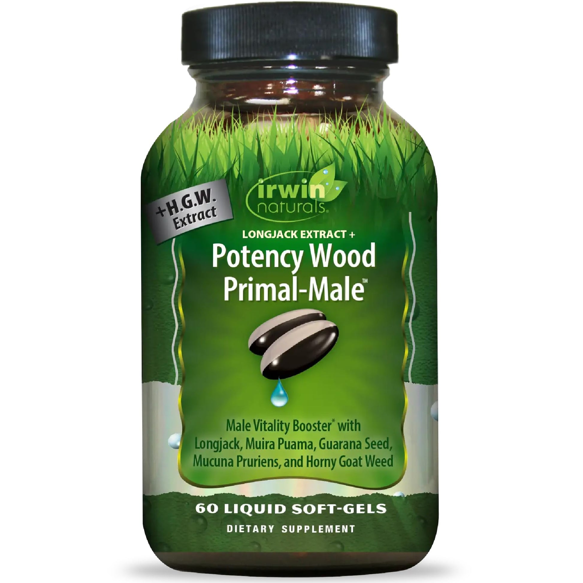 Irwin Naturals Longjack Extract Potency Wood Primal-Male Softgels 60 Count