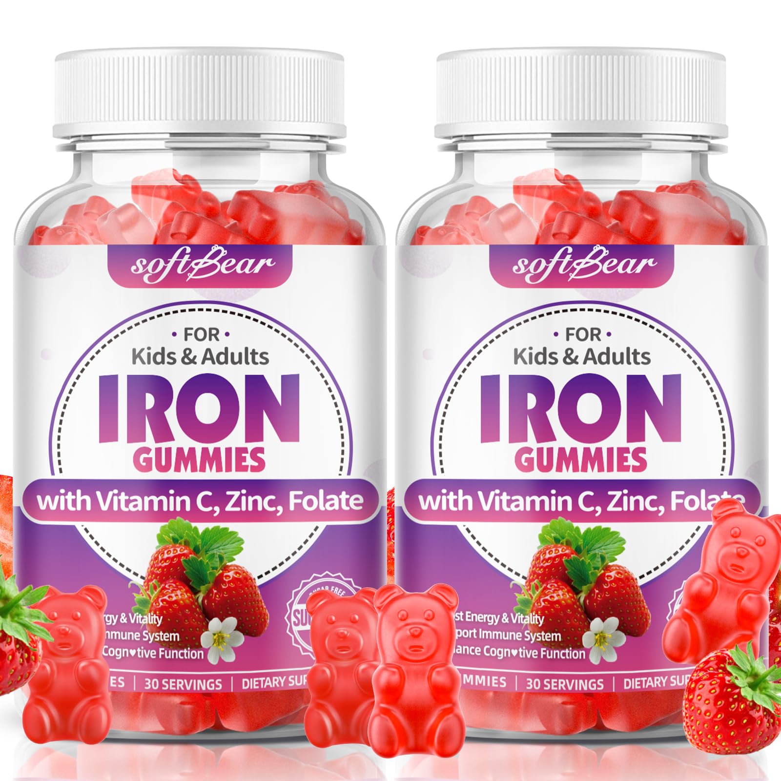 softbear Iron Gummies Gummy 120 Count