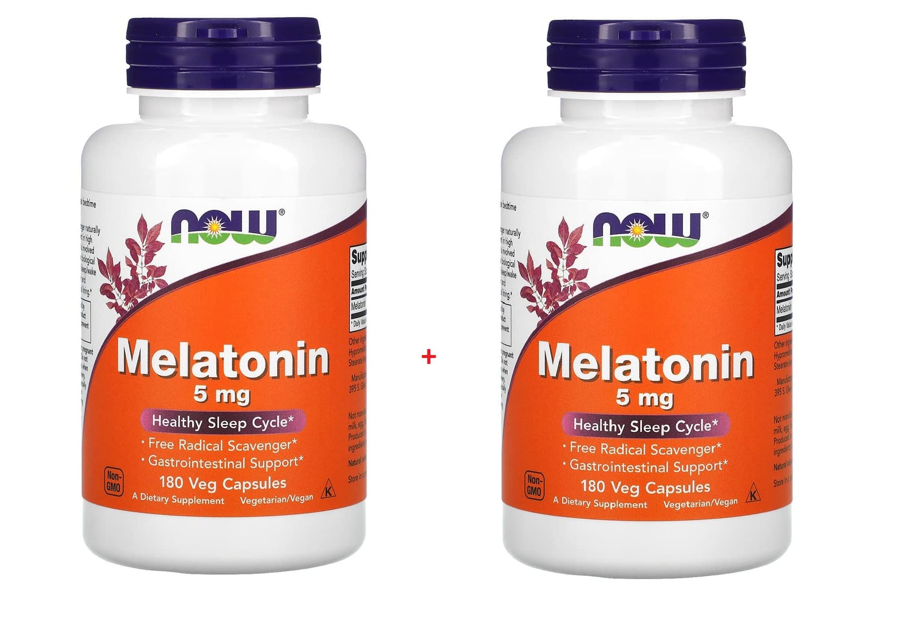 NOW Foods Melatonin High Potency 5 mg Capsule, 360 Capsules