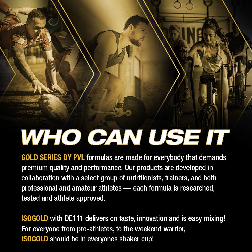 PVL ISO GOLD Grass Fed Premium Isolate 100% Whey Protein Powder, 5 Lbs