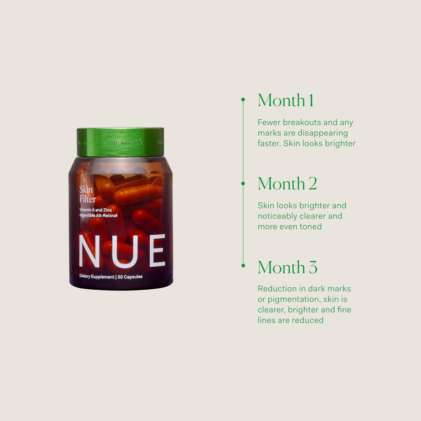 The Nue Co Skin Filter Capsule 30 Capsules