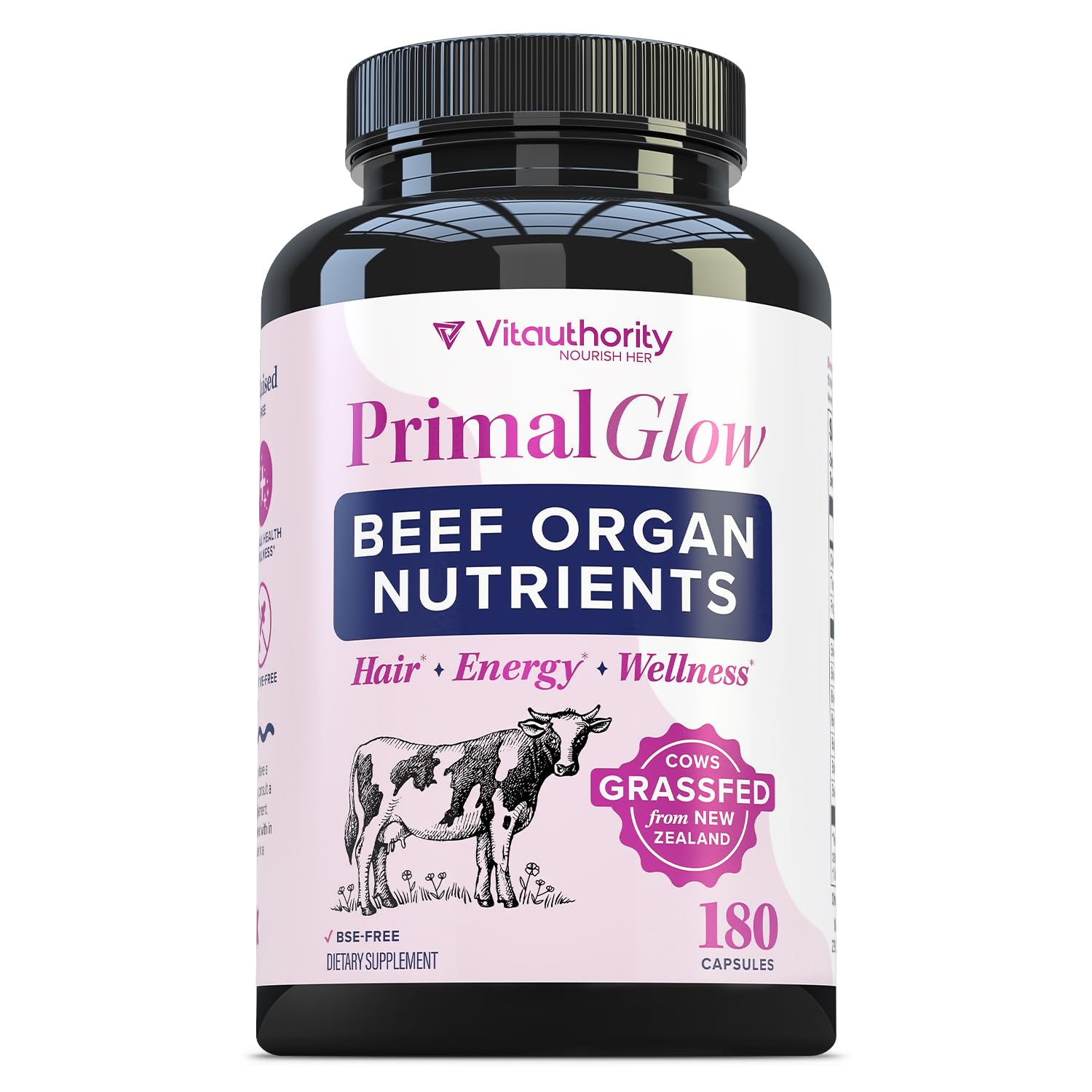 Vitauthority Beef Organ Supplement for Women Capsule 180 Capsules