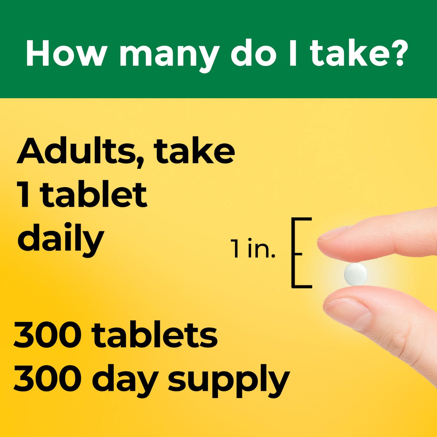 Nature Made Vitamin D3 1000 IU (25 mcg) Tablet, 300 Tablets