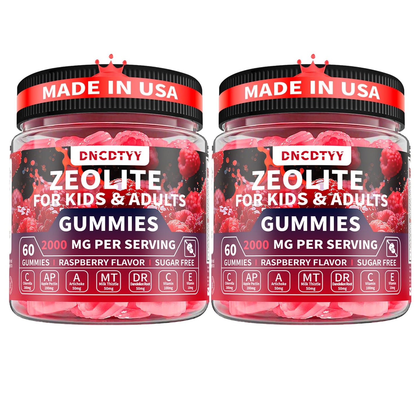 DNCDTYY Zeolite Detox Gummies 120 Count