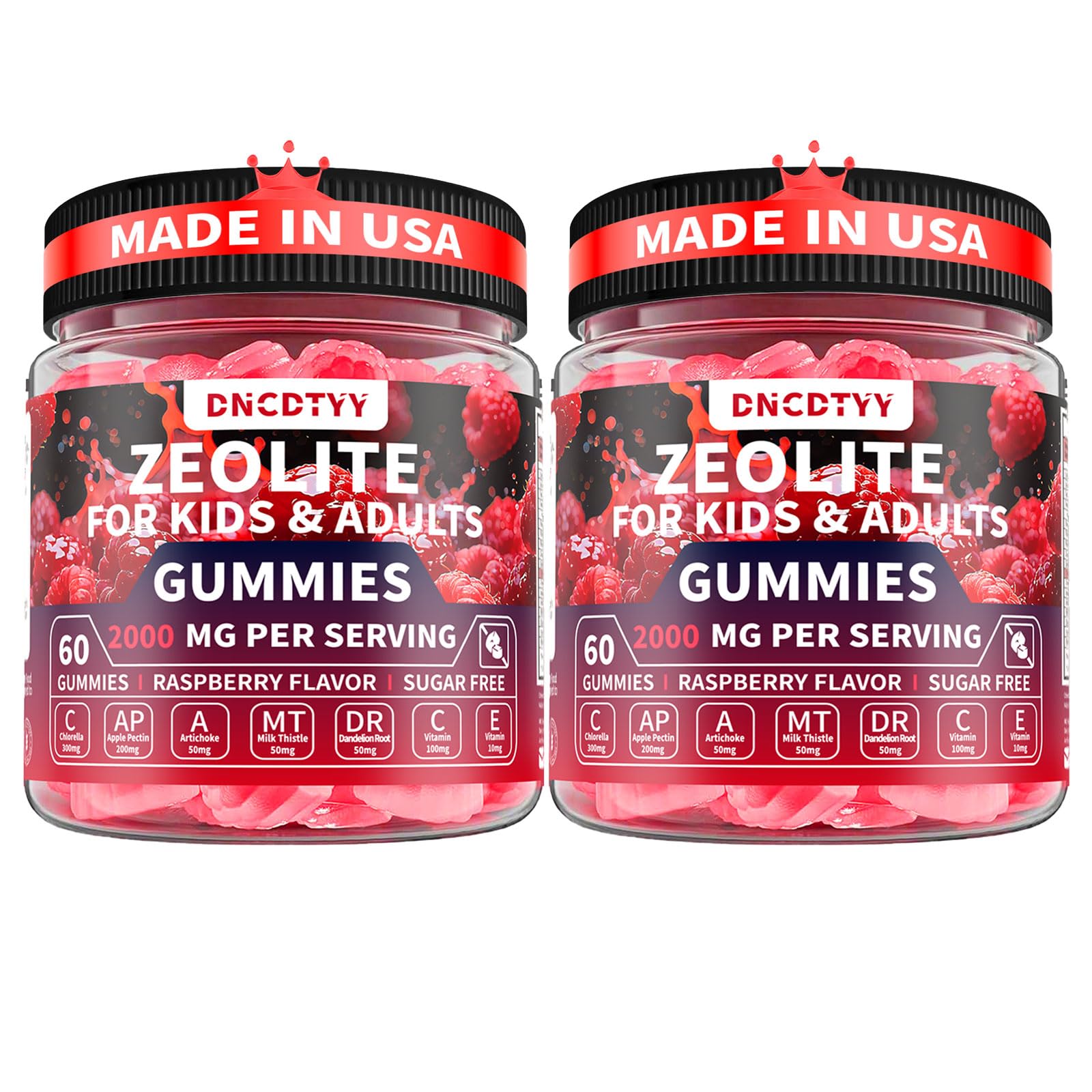 DNCDTYY Zeolite Detox Gummies 120 Count