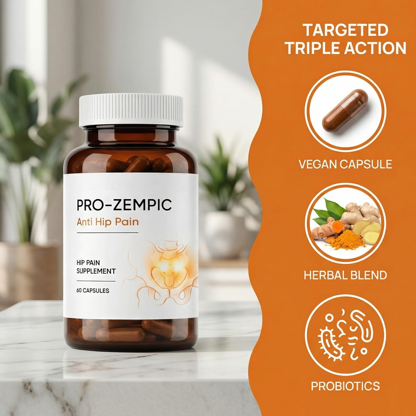 MEMOCORE Pro-zempic for Hip Pain Capsules, 60 Capsules