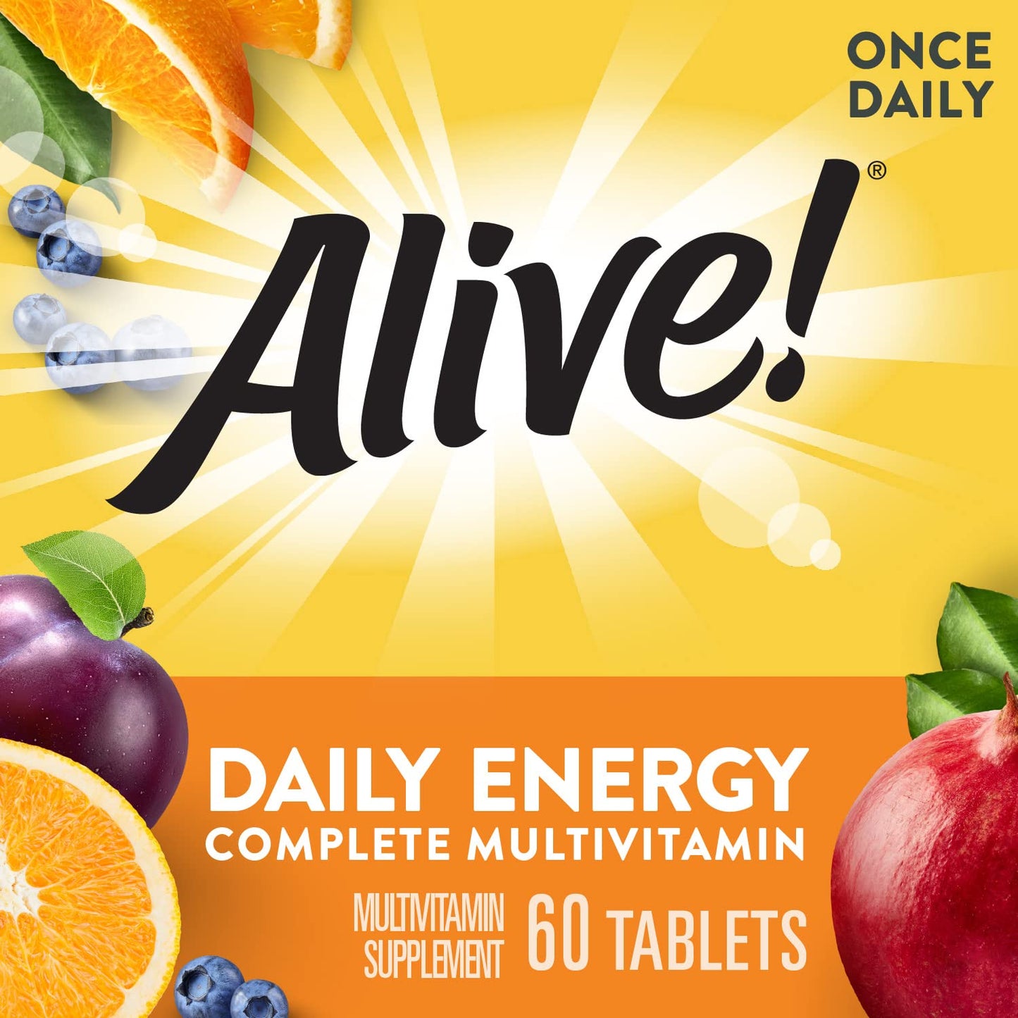 Nature’s Way Alive! Daily Energy Multivitamin 22 Vitamins and Minerals, 120 Tablets