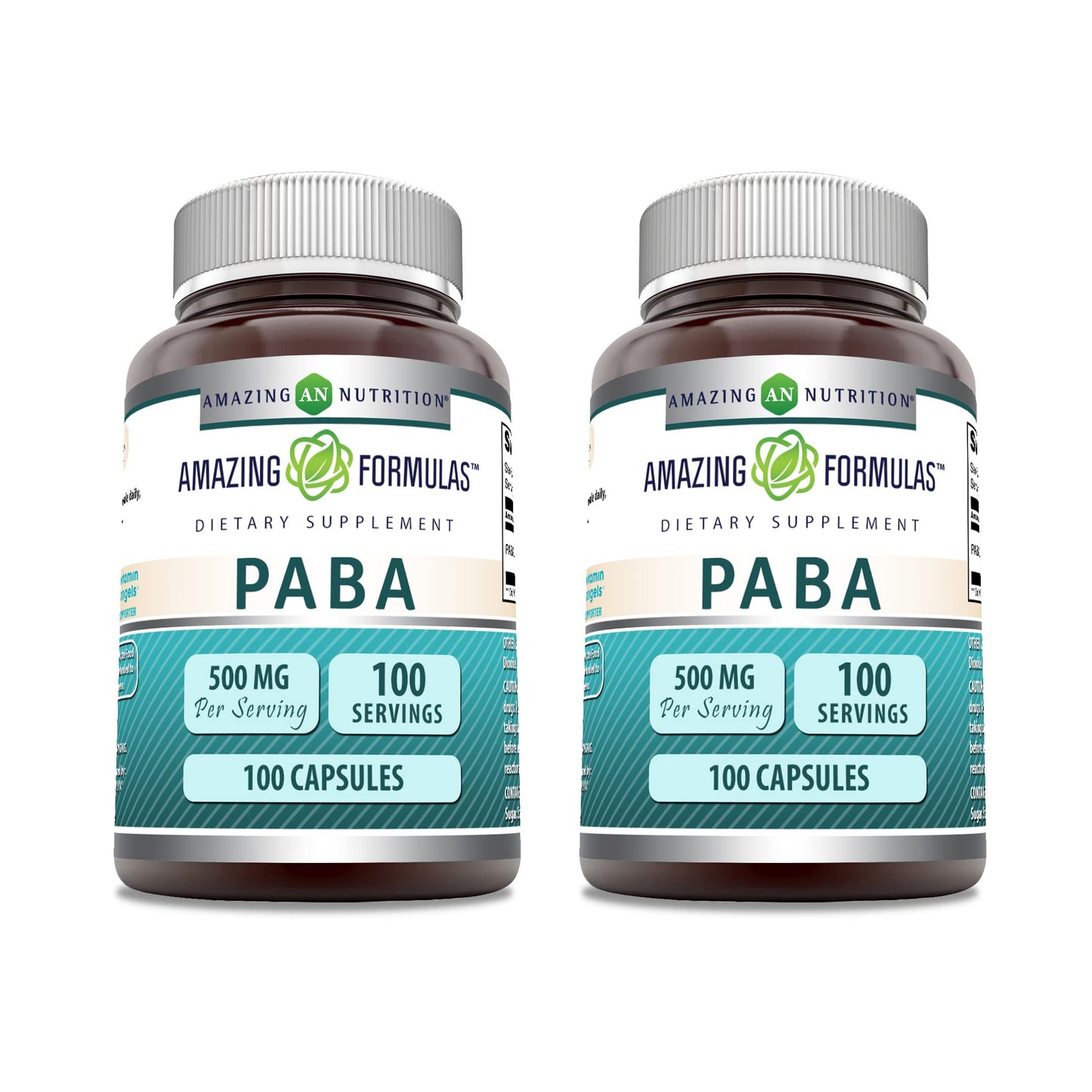 Amazing Nutrition PABA Supplement Capsules, 100 Capsules