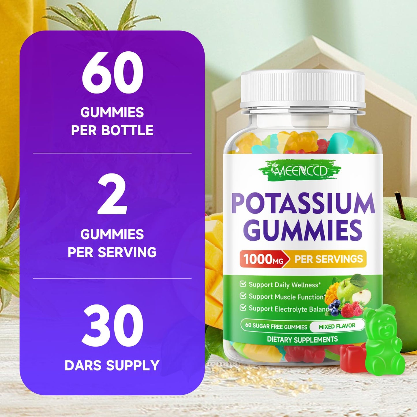 MEENCCD Potassium Citrate Gummy 120