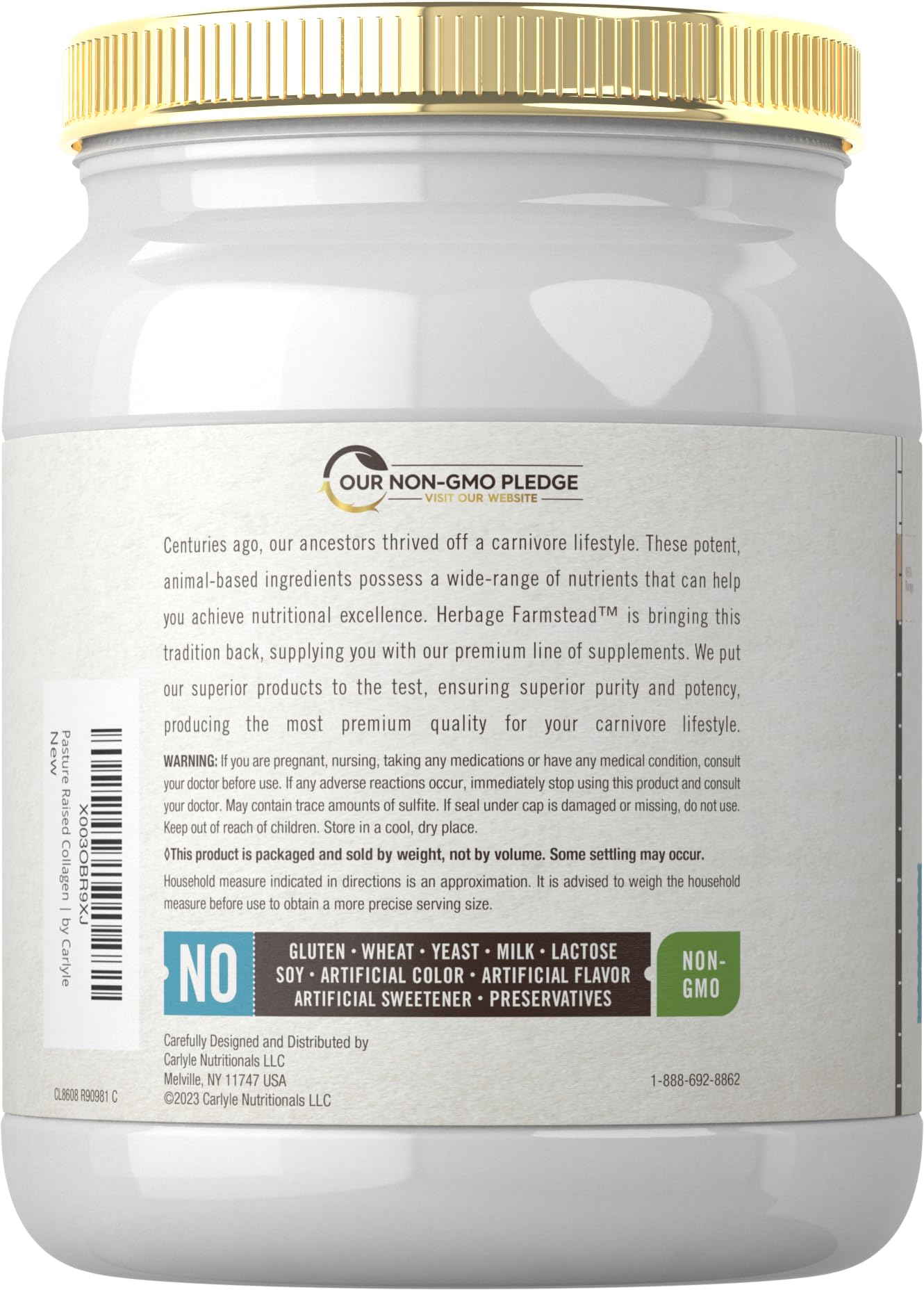 Carlyle Grass Fed Collagen Peptides Powder 20
