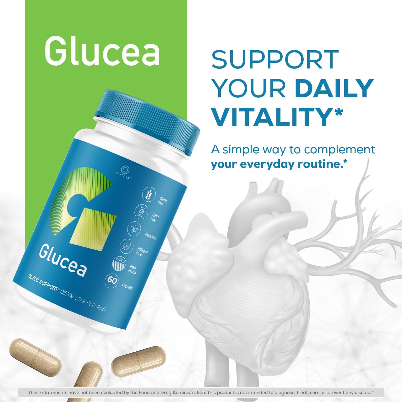 OVICIA Glucea Capsules 60 Count