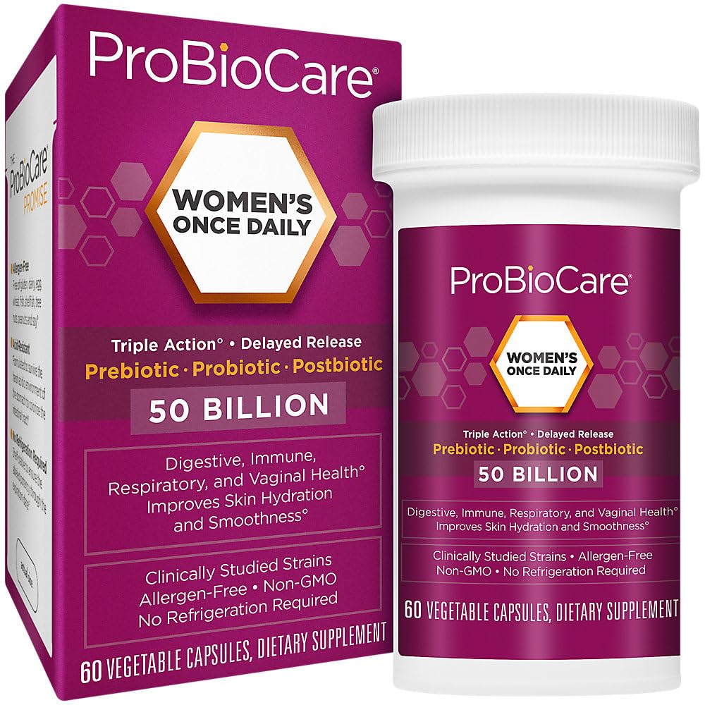 ProBioCare Women's Once Daily Probiotic for Digestive Health 50 Billion CFU Capsule 60 Count