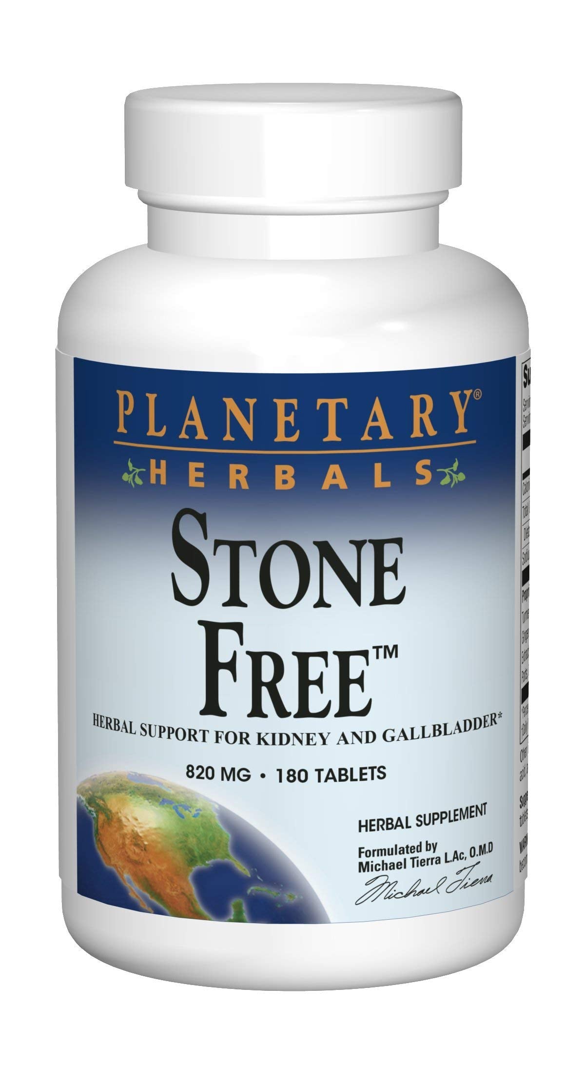 Planetary Herbals Stone Free 820 mg Herbal Support for Kidney and Gallbladder 180 Tablets