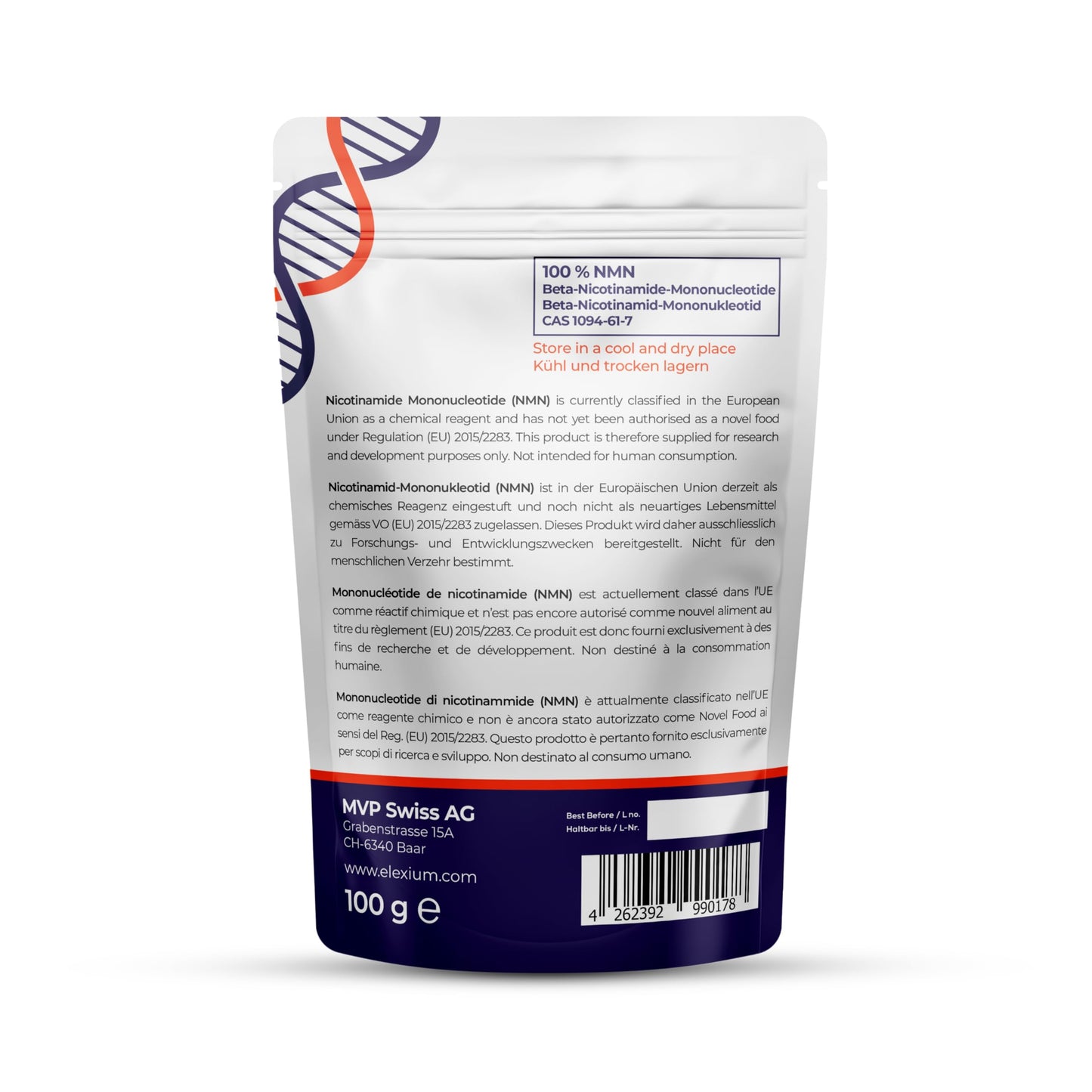 ELEXIUM NMN Supplement Powder 3.53 oz