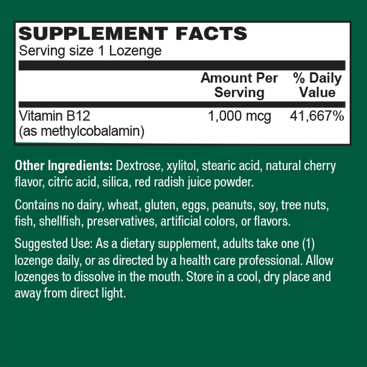 PlantFusion Vegan B12 Methyl 1000 mcg Lozenges, 60 Count