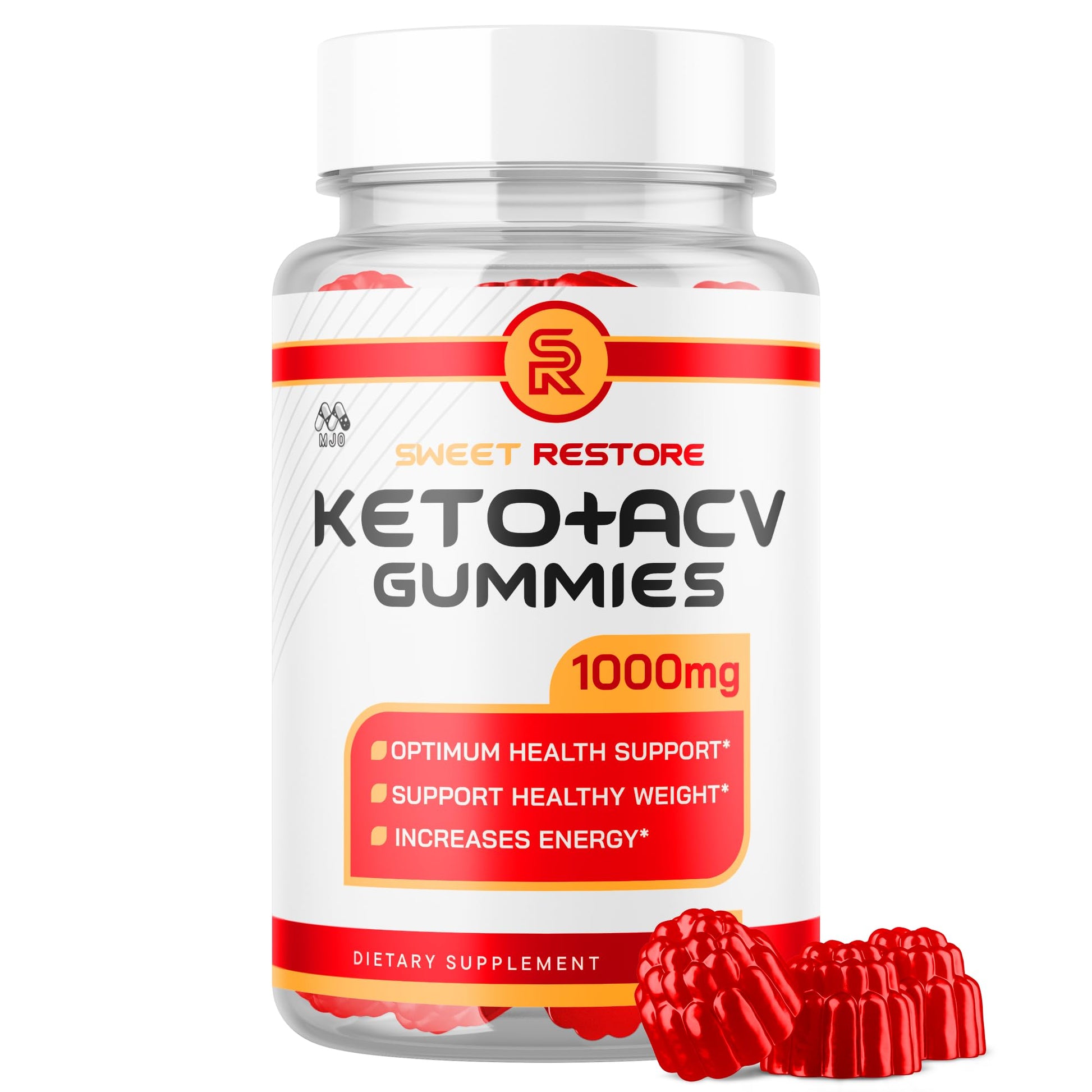 MJO Sweet Restore Keto Gummies, 60 Gummies