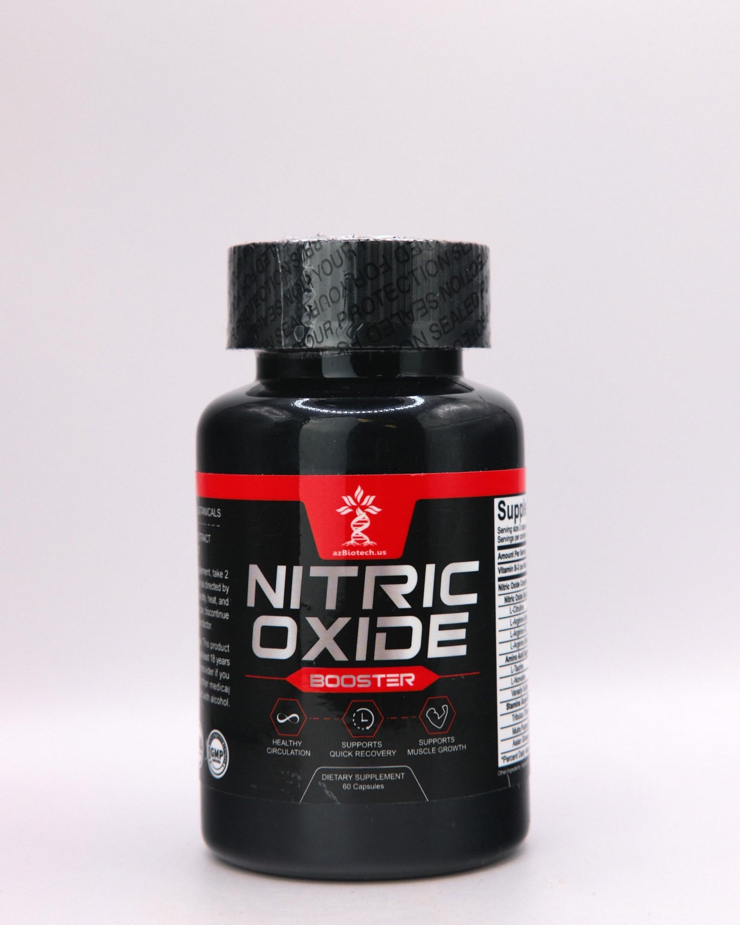 AZ BIOTECH Nitric Oxide Booster – Nitric Oxide Complex 1.5g with Vitamin B3 (Niacin) 10mg NE 60 Capsules