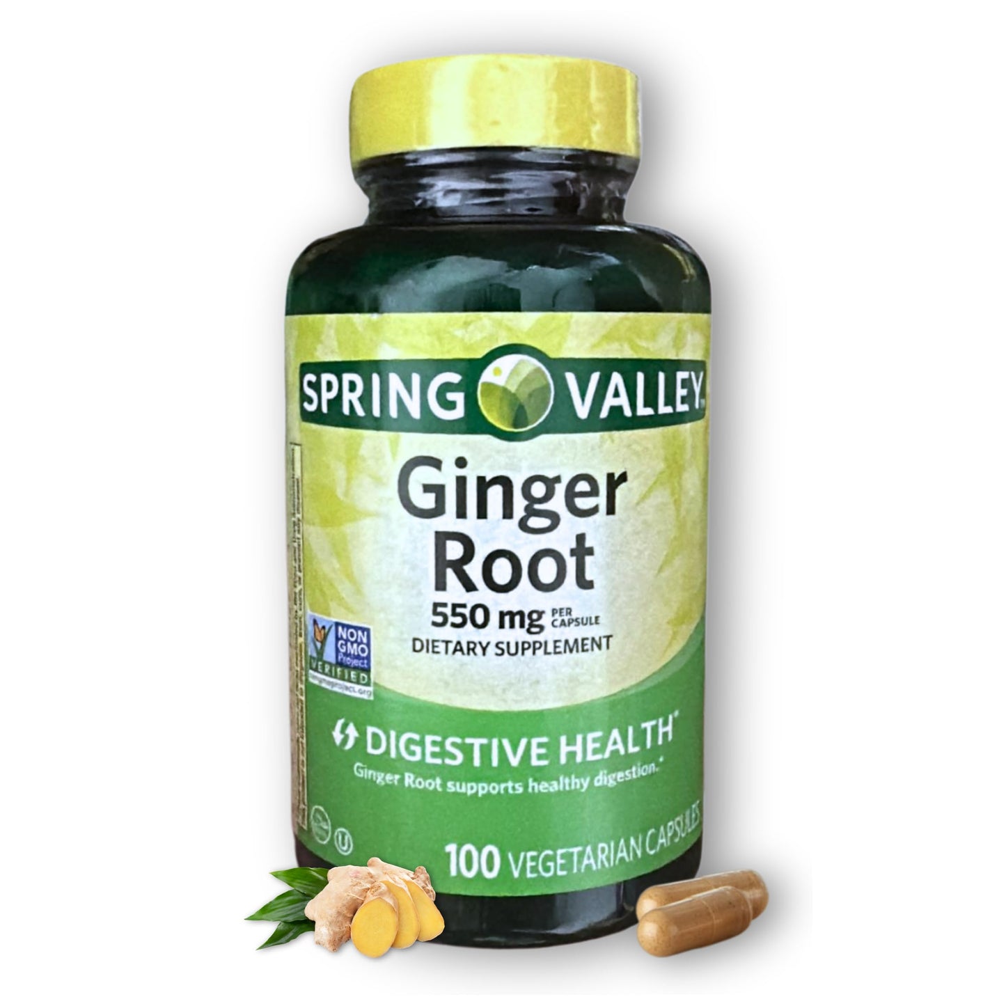FUSION SHOP STORE Ginger Root 550mg, 100 Capsules