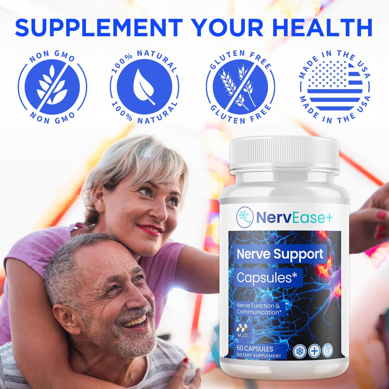 MJO Nervease Capsules, 60 Count