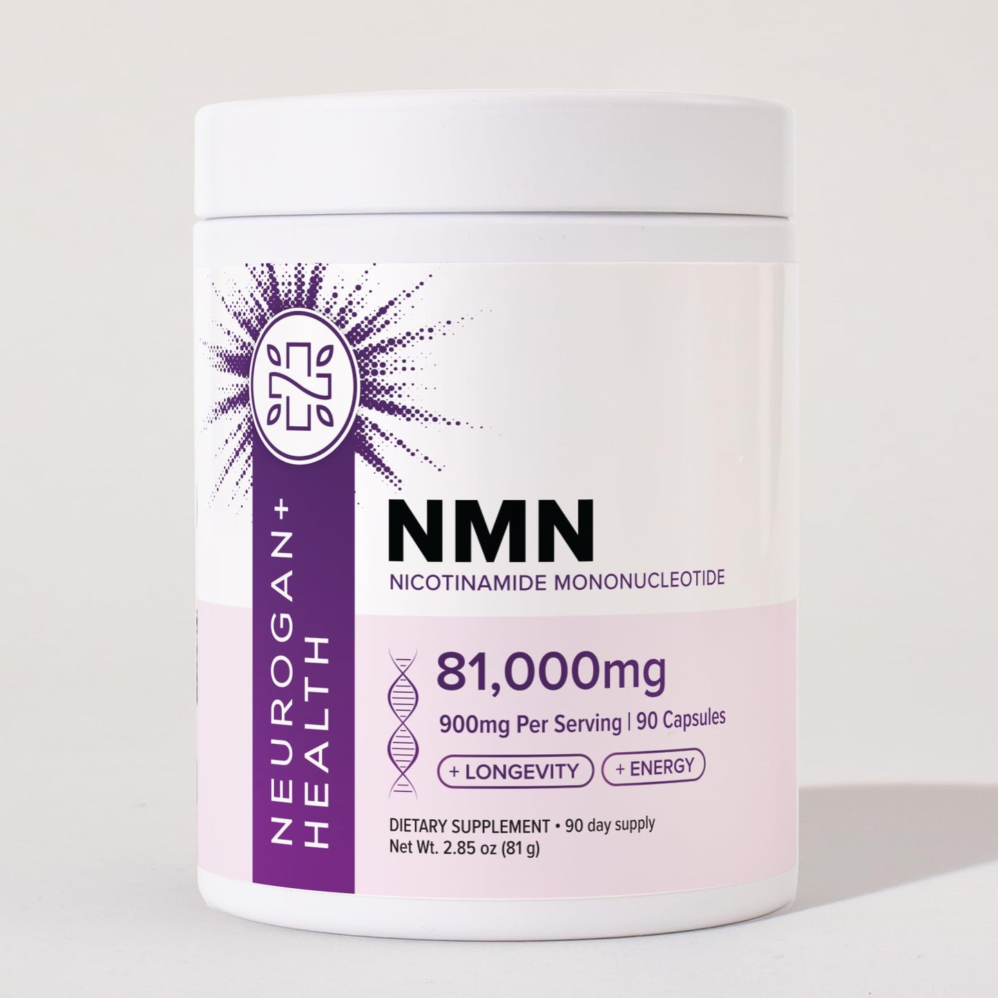 Neurogan Beta NMN (β-NMN) Supplement, 90 Capsules