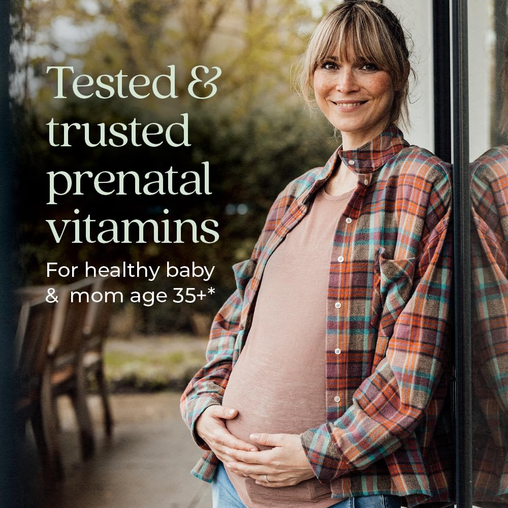 New Chapter Prenatal Vitamins One Daily Prenatal Multivitamin Tablet Enhanced for Age 35+ with Methylfolate + Choline, 30 Count