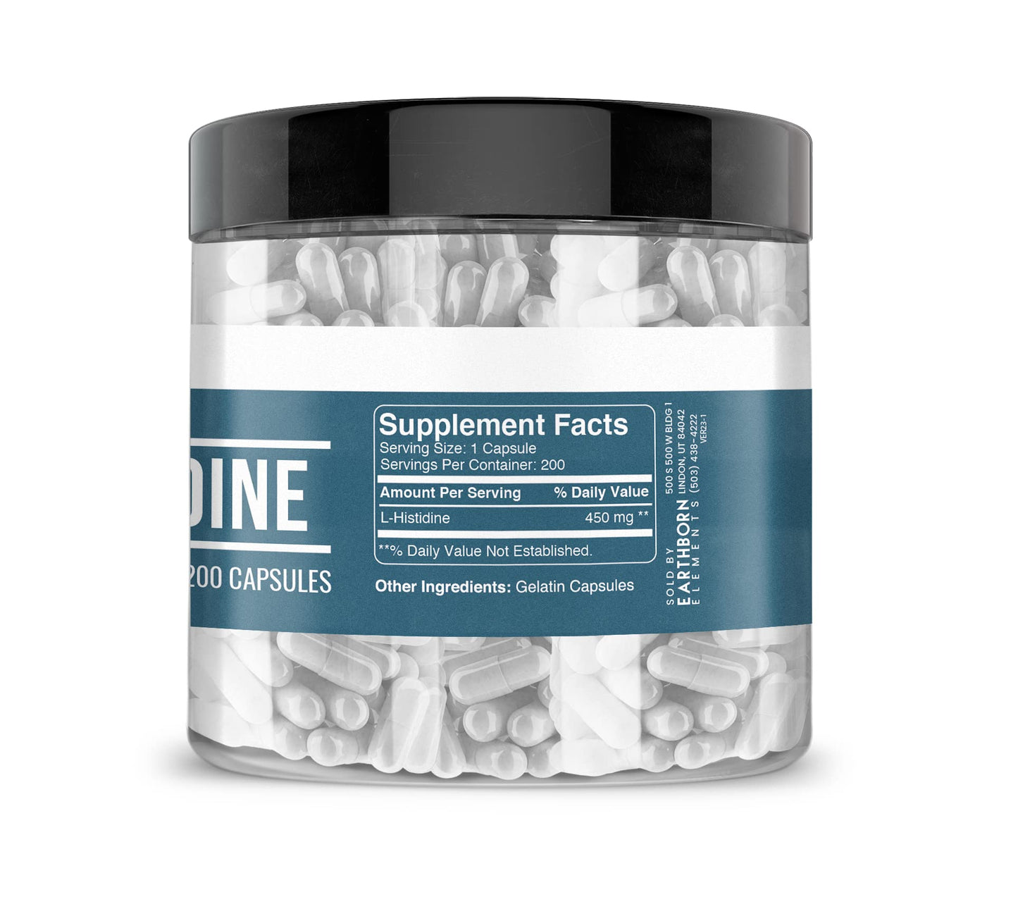 Earthborn Elements L-Histidine 200 Capsules
