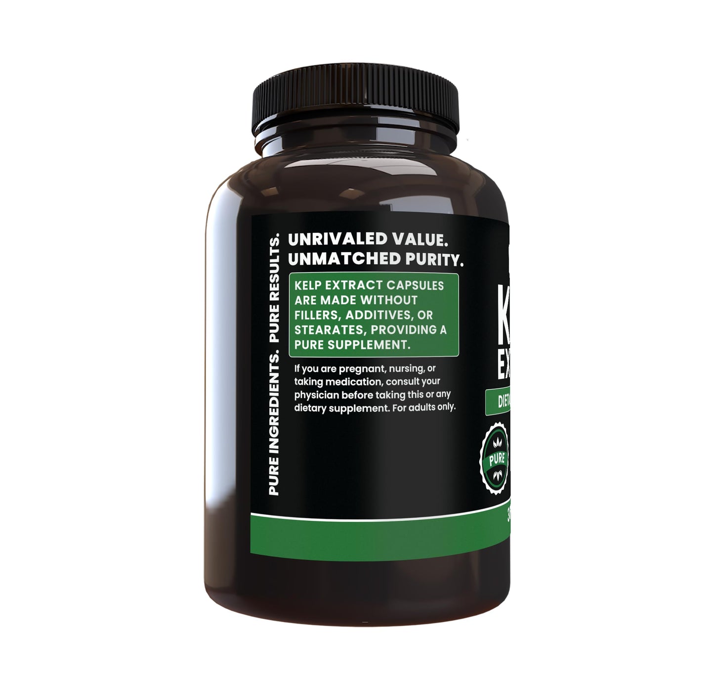 Pure Original Ingredients Kelp Extract Capsules, 365 Capsules