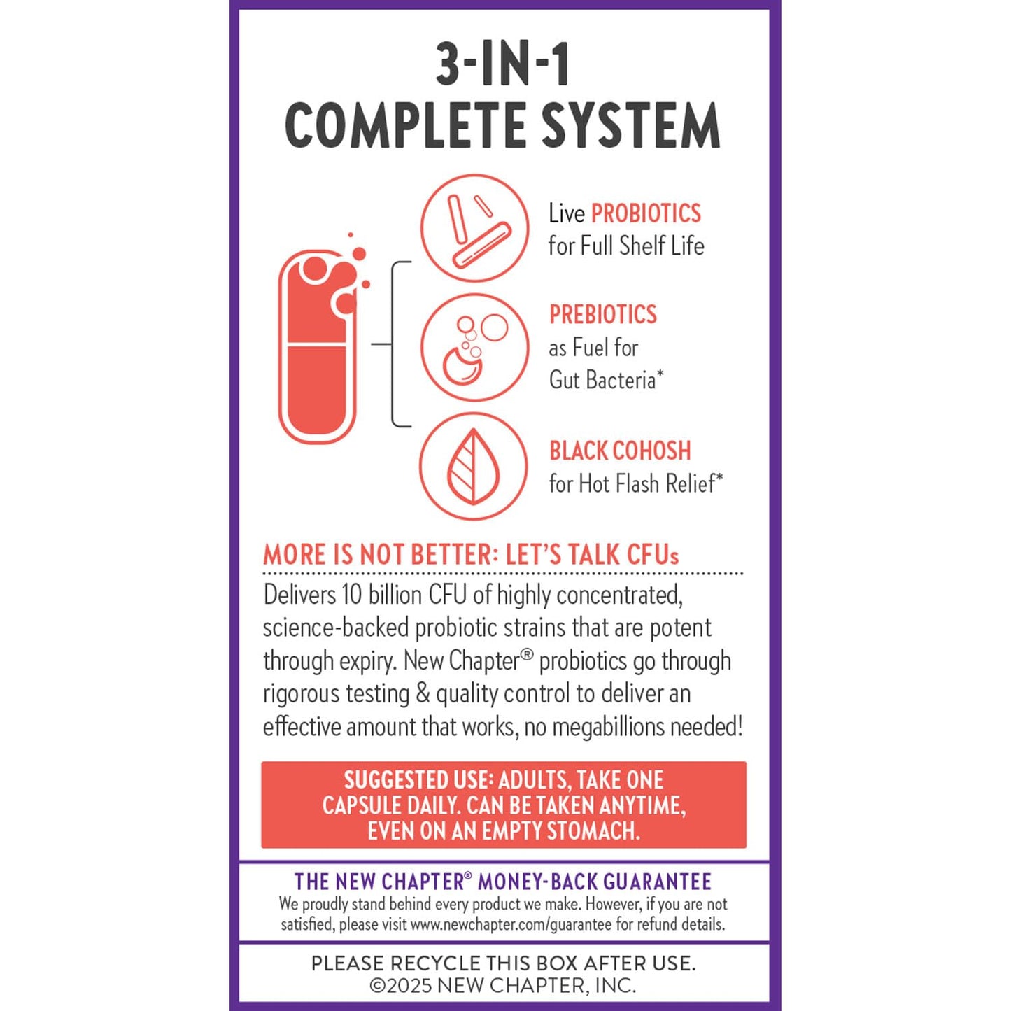 New Chapter All-Flora Probiotic Menopause Balance 30 Capsules