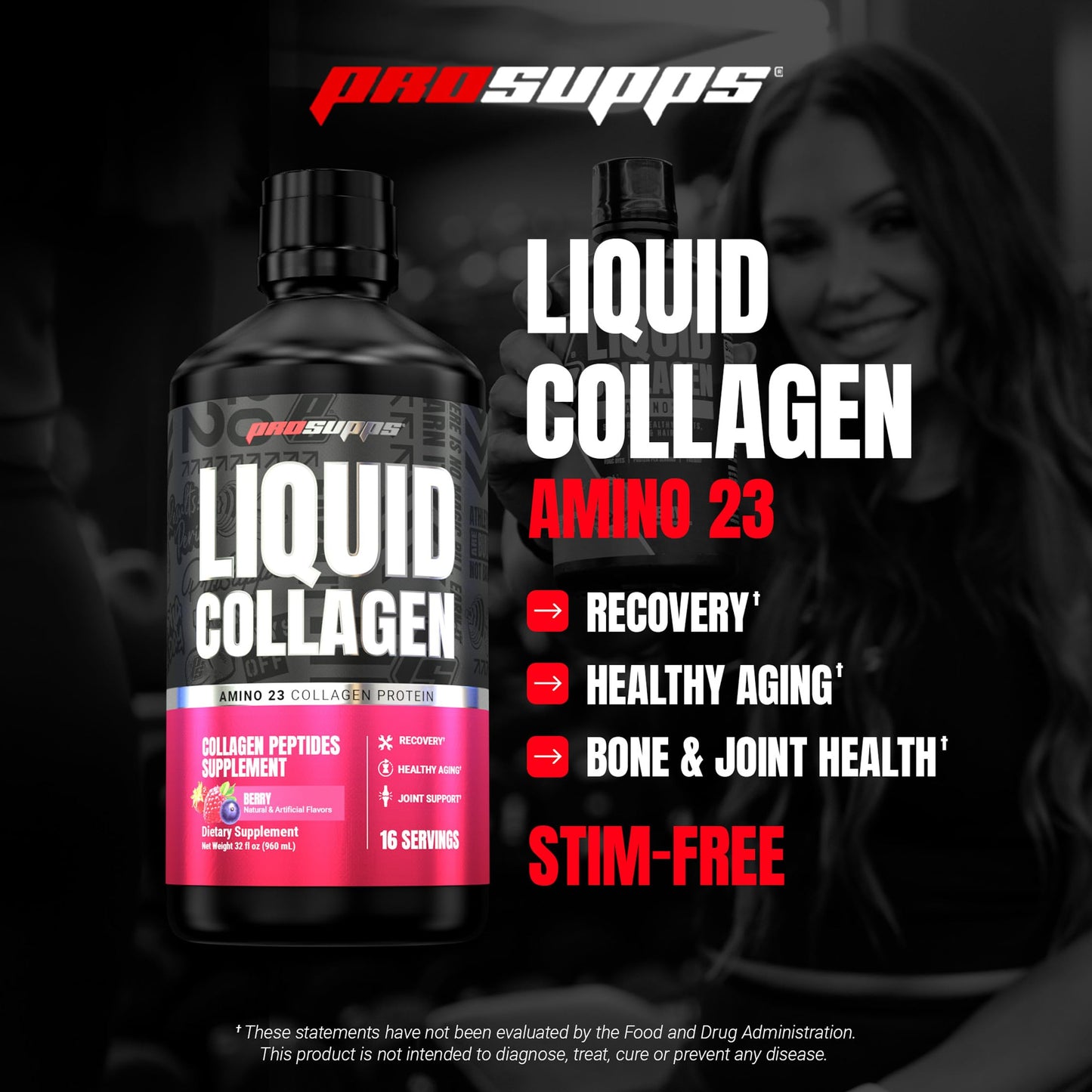 ProSupps Amino23 Liquid Collagen Shots Powder, 2 lb, 32