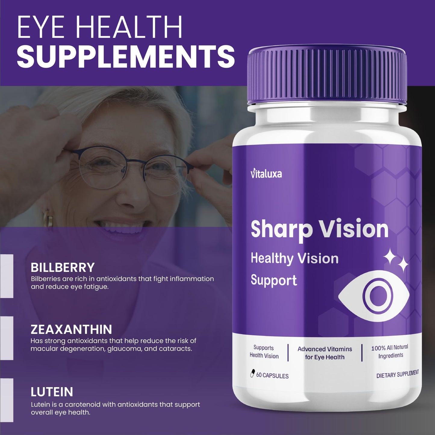 Vitaluxa Sharp Vision 120 Capsules