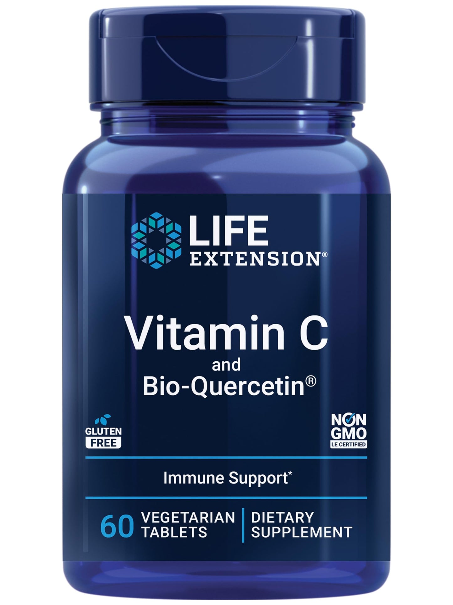 Life Extension Magnesium Capsules 500mg, Vitamin C 1000mg with Bio-Quercetin Phytosome - Heart, Bone, Immune Health - 160 Vegetarian Capsules