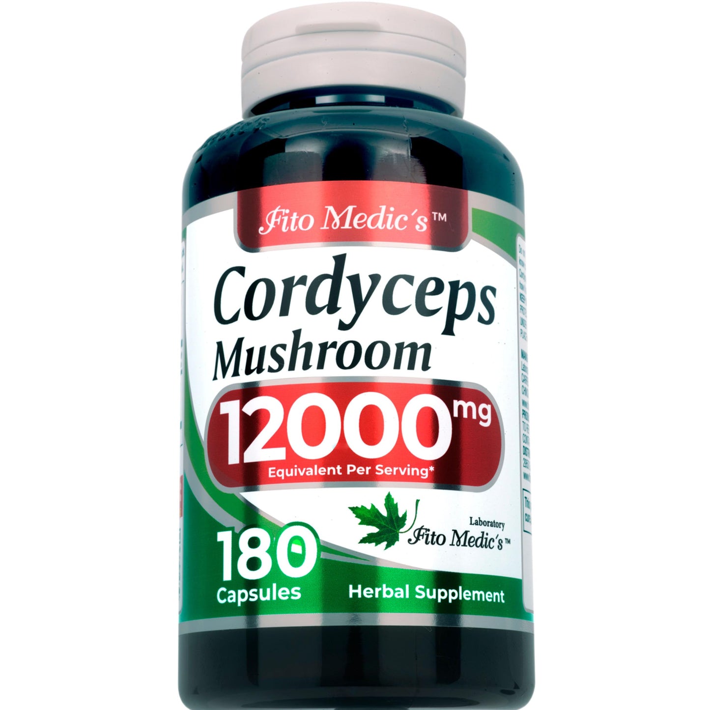 FITO MEDIC'S Cordyceps Mushroom Capsule, 180 Count