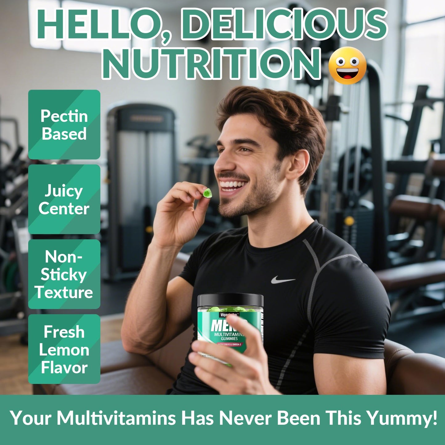 Vigorintha Men's Multivitamin Gummies, 120 Count