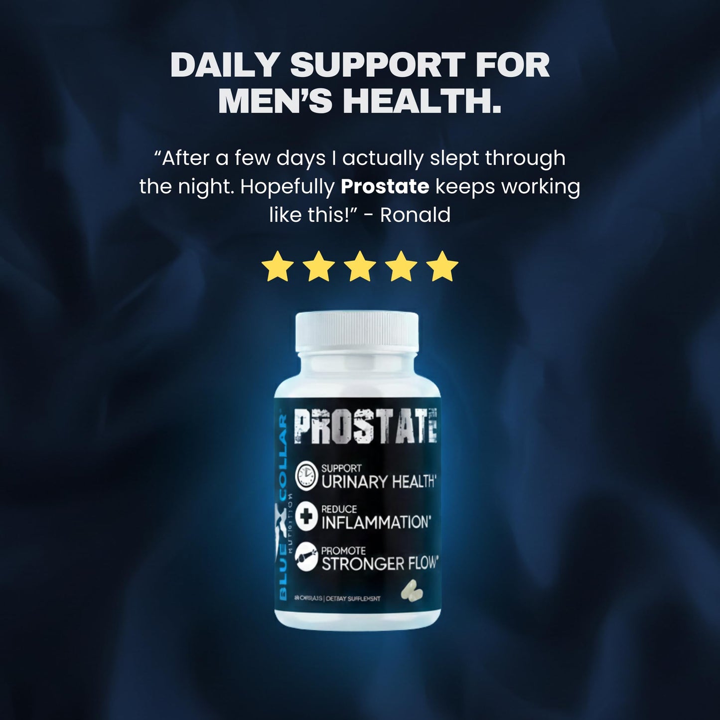 BLUE COLLAR NUTRITION Prostate Health Supplement Capsules 60